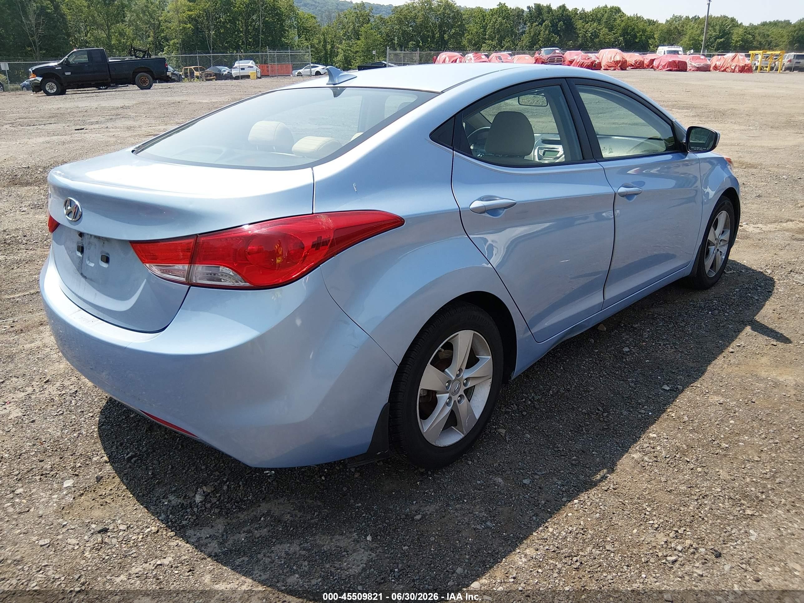 2012 Hyundai Elantra Gls (ulsan Plant) Light Blue vin: KMHDH4AE5CU461036