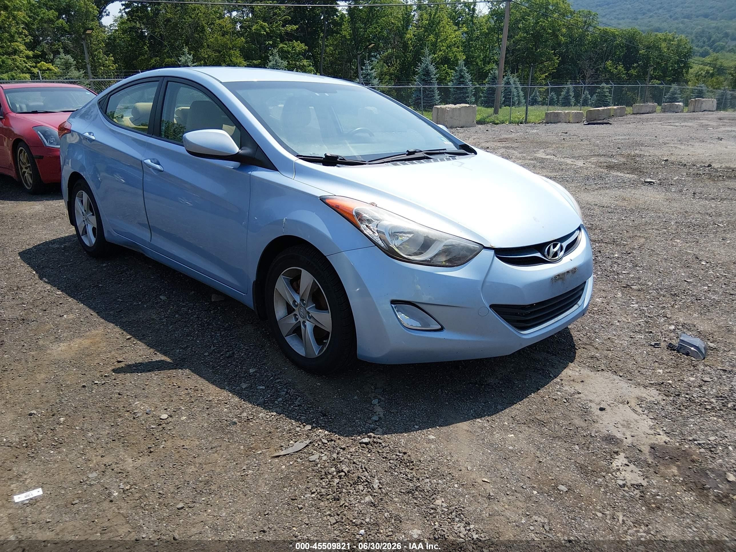 2012 Hyundai Elantra Gls (ulsan Plant) Light Blue vin: KMHDH4AE5CU461036