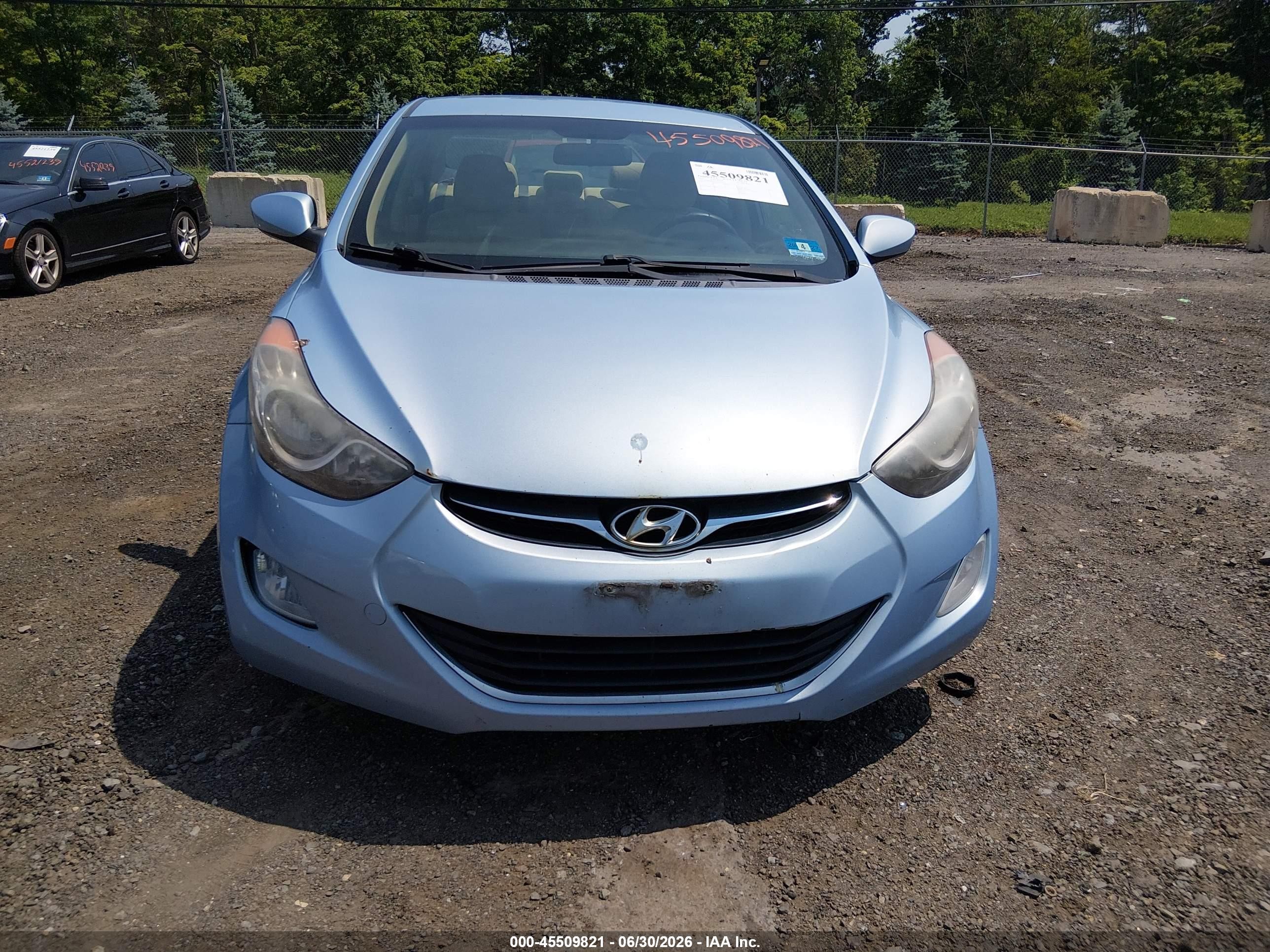 2012 Hyundai Elantra Gls (ulsan Plant) Light Blue vin: KMHDH4AE5CU461036