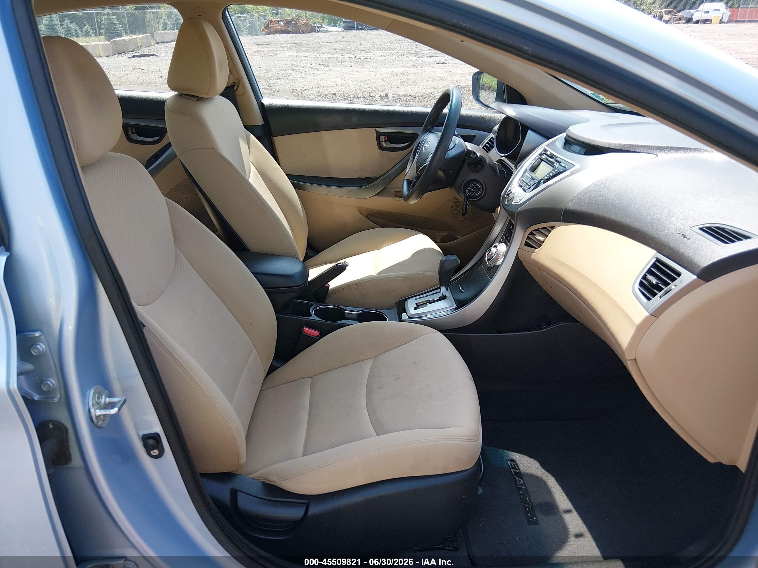 2012 Hyundai Elantra Gls (ulsan Plant) Light Blue vin: KMHDH4AE5CU461036