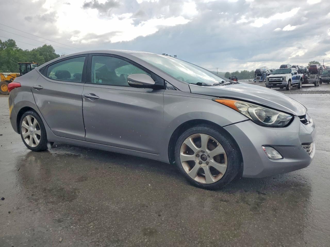 2012 Hyundai Elantra Limited Silver vin: KMHDH4AE5CU463630