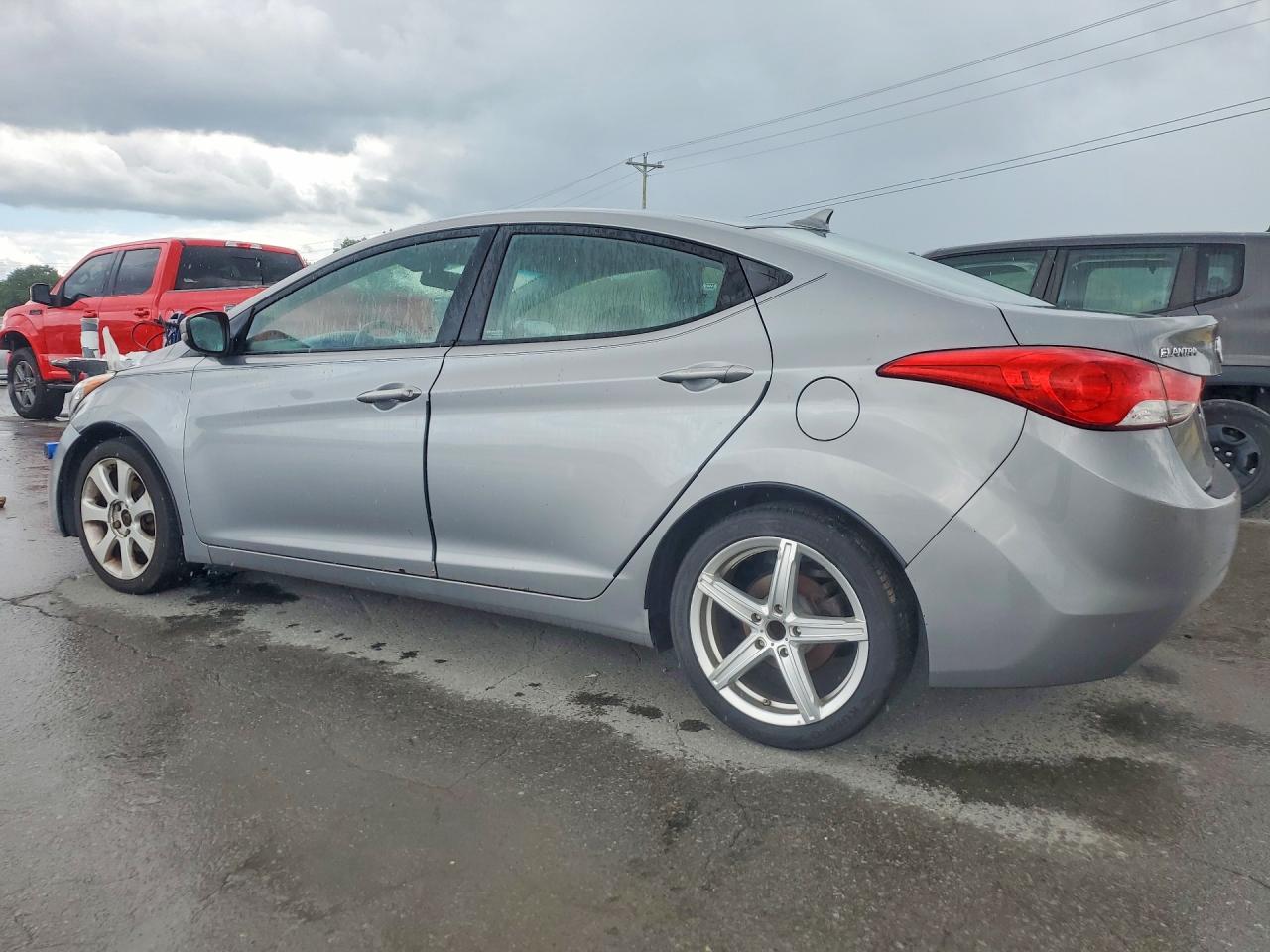 2012 Hyundai Elantra Limited Silver vin: KMHDH4AE5CU463630