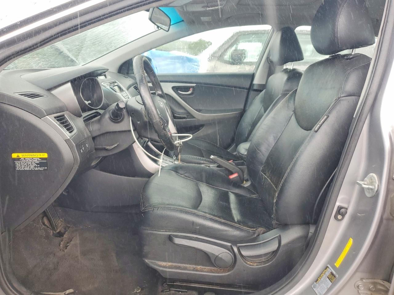 2012 Hyundai Elantra Limited Silver vin: KMHDH4AE5CU463630
