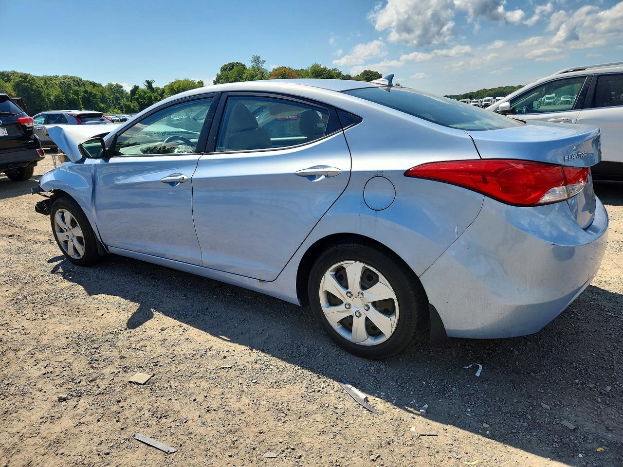 2012 Hyundai Elantra Gls Blue vin: KMHDH4AE5CU469590