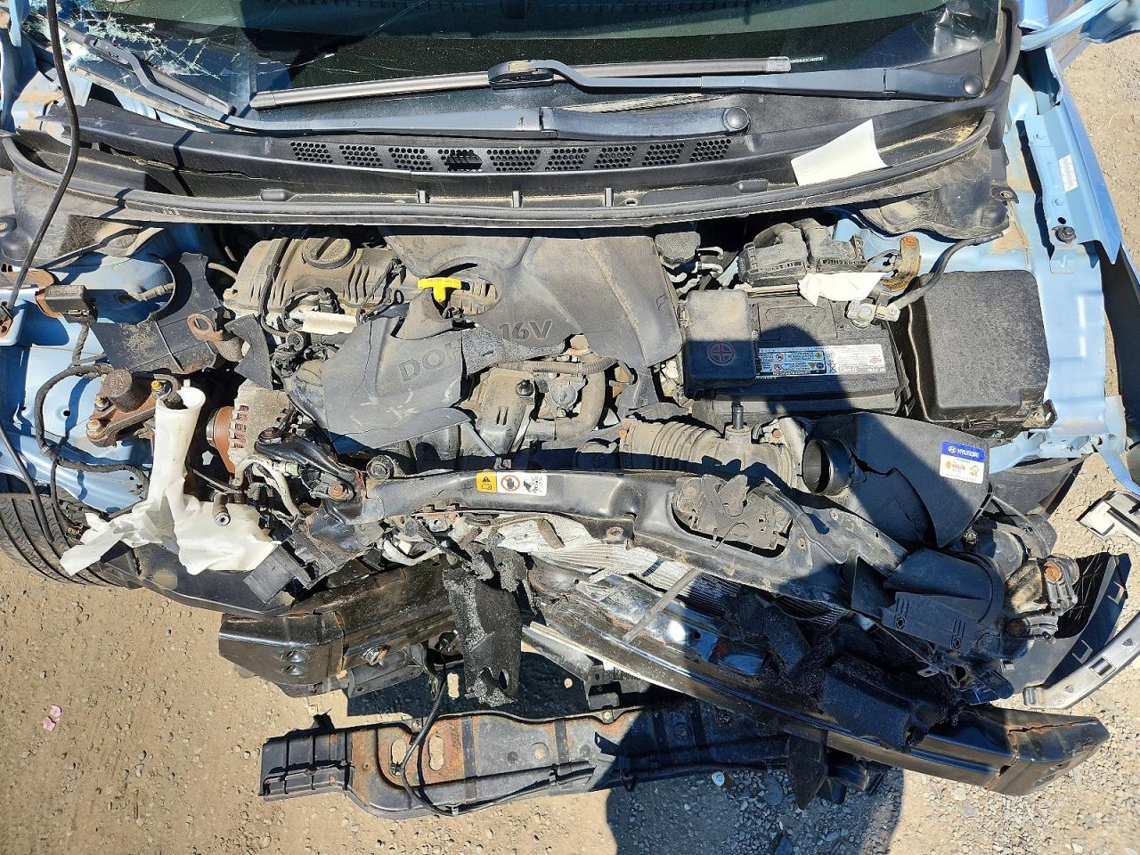 2012 Hyundai Elantra Gls Blue vin: KMHDH4AE5CU469590