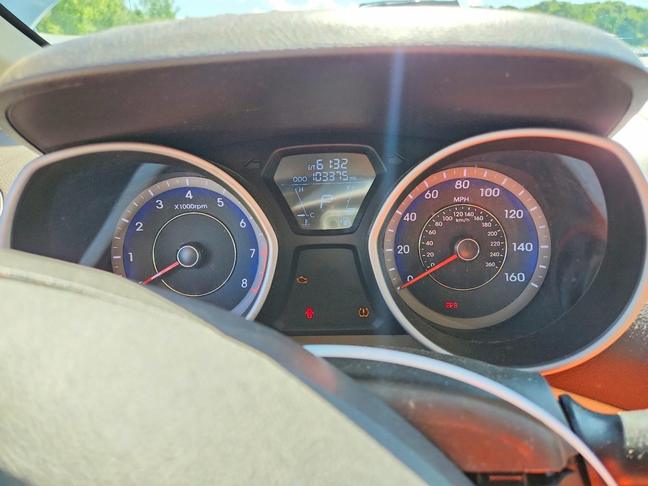 2012 Hyundai Elantra Gls Blue vin: KMHDH4AE5CU469590