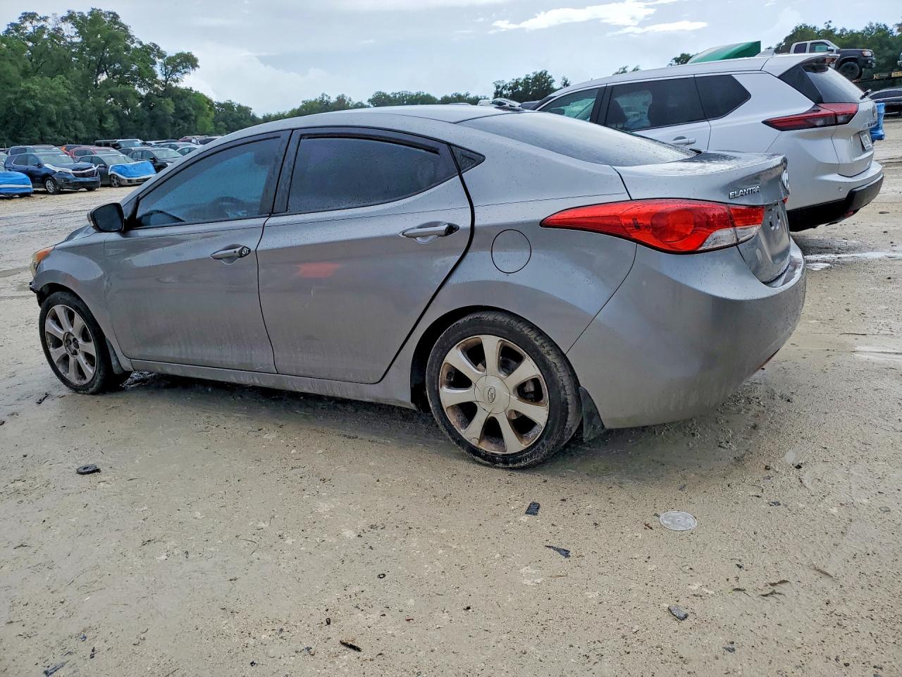 2012 Hyundai Elantra Limited Gray vin: KMHDH4AE5CU471887