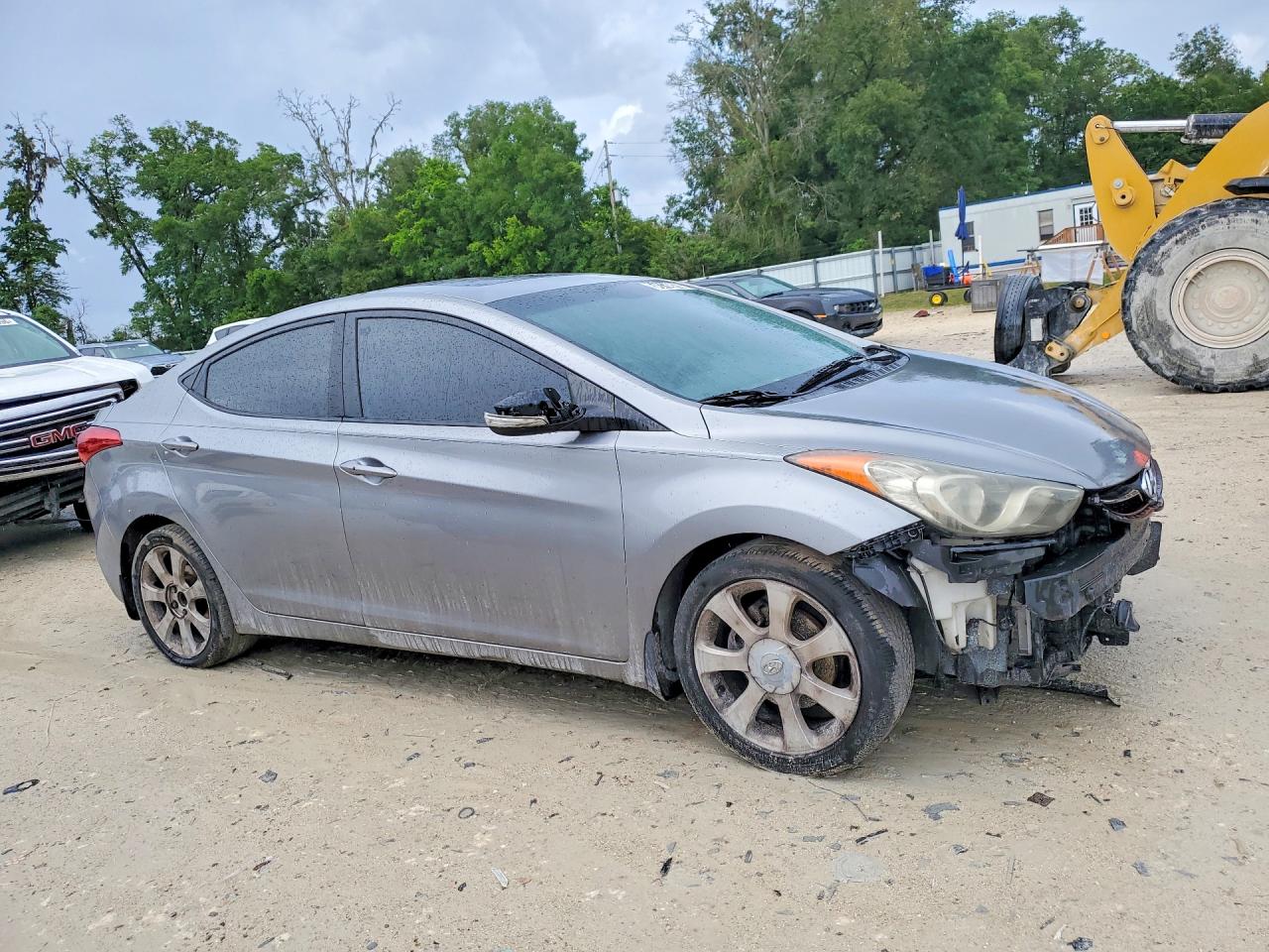2012 Hyundai Elantra Limited Gray vin: KMHDH4AE5CU471887