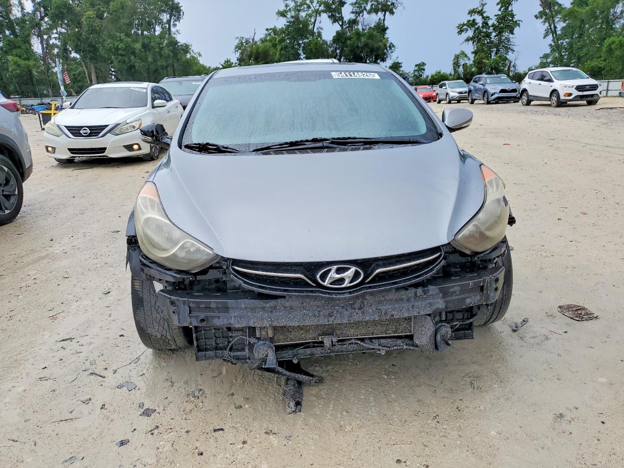 2012 Hyundai Elantra Limited Gray vin: KMHDH4AE5CU471887