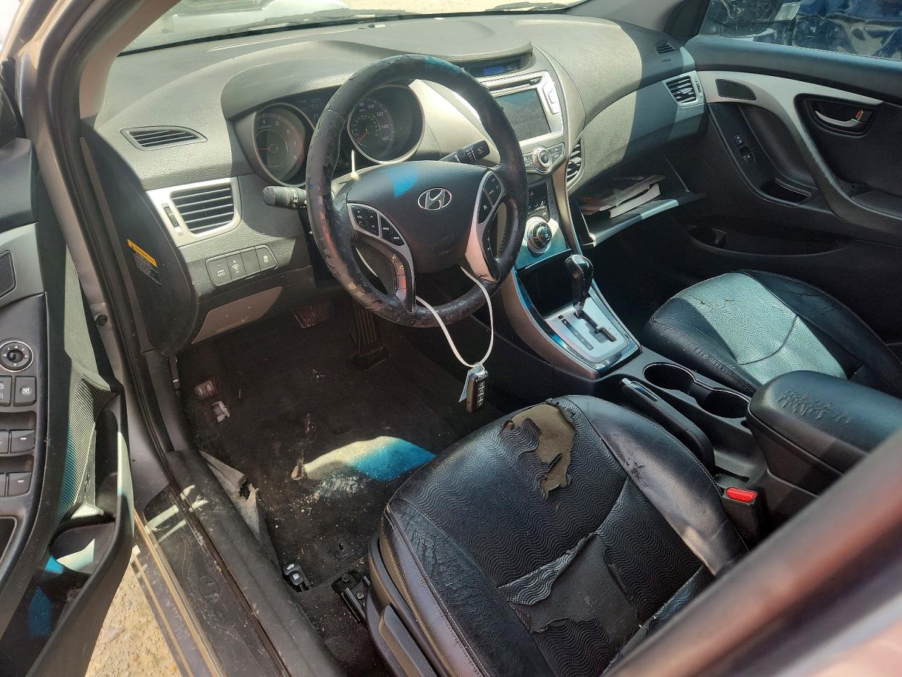 2012 Hyundai Elantra Limited Gray vin: KMHDH4AE5CU471887