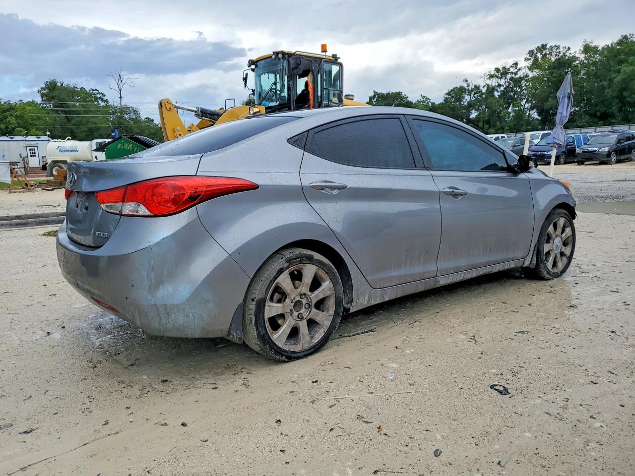 2012 Hyundai Elantra Limited Gray vin: KMHDH4AE5CU471887