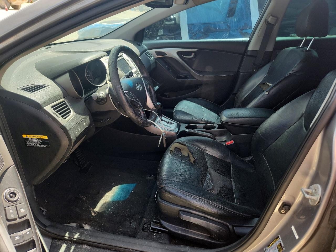 2012 Hyundai Elantra Limited Gray vin: KMHDH4AE5CU471887