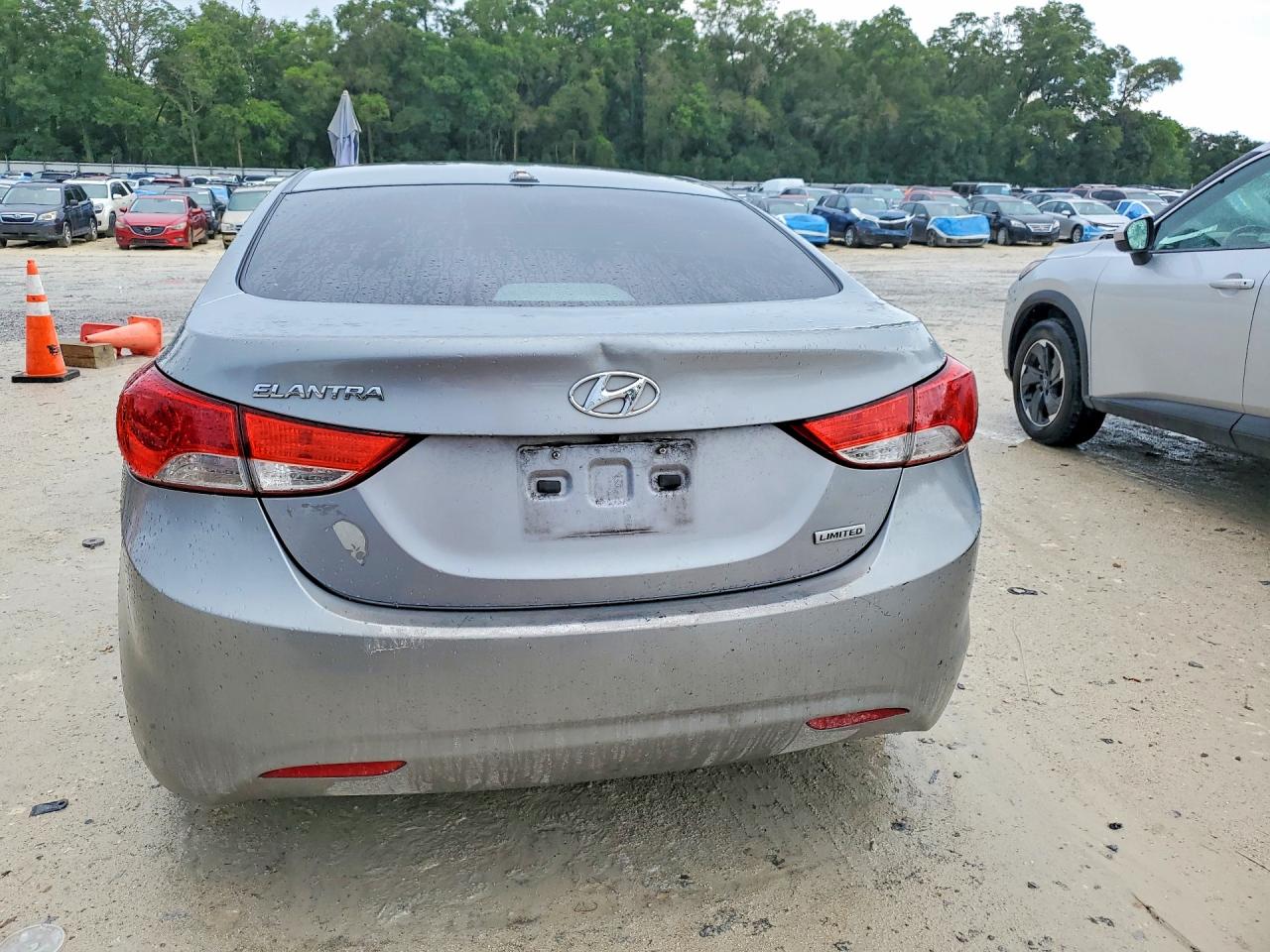 2012 Hyundai Elantra Limited Gray vin: KMHDH4AE5CU471887