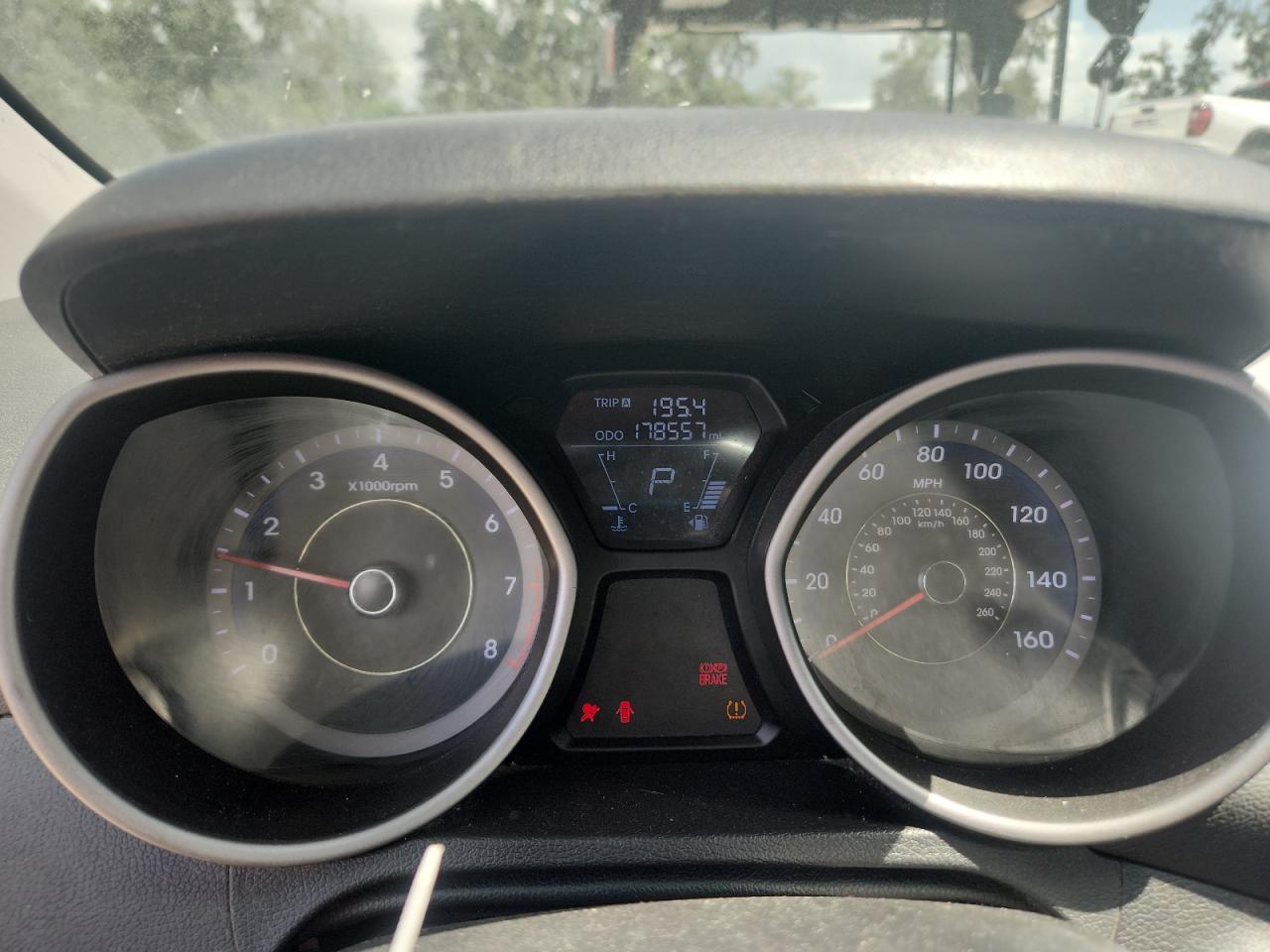 2012 Hyundai Elantra Limited Gray vin: KMHDH4AE5CU471887 Damage: Warning Light - Air Bag, On, Unacceptable