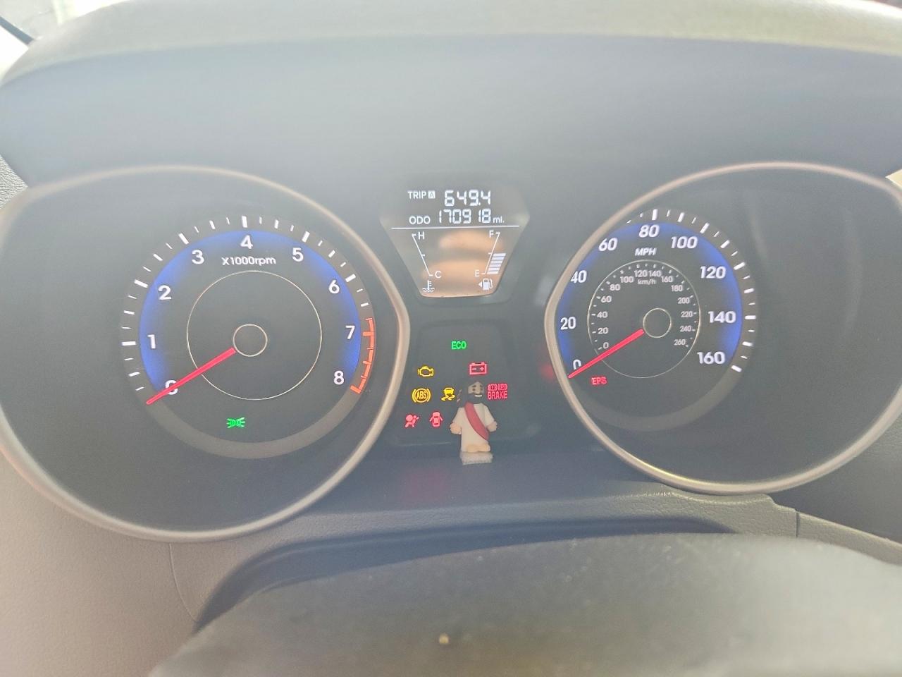 2013 Hyundai Elantra Gls Red vin: KMHDH4AE5DU001649