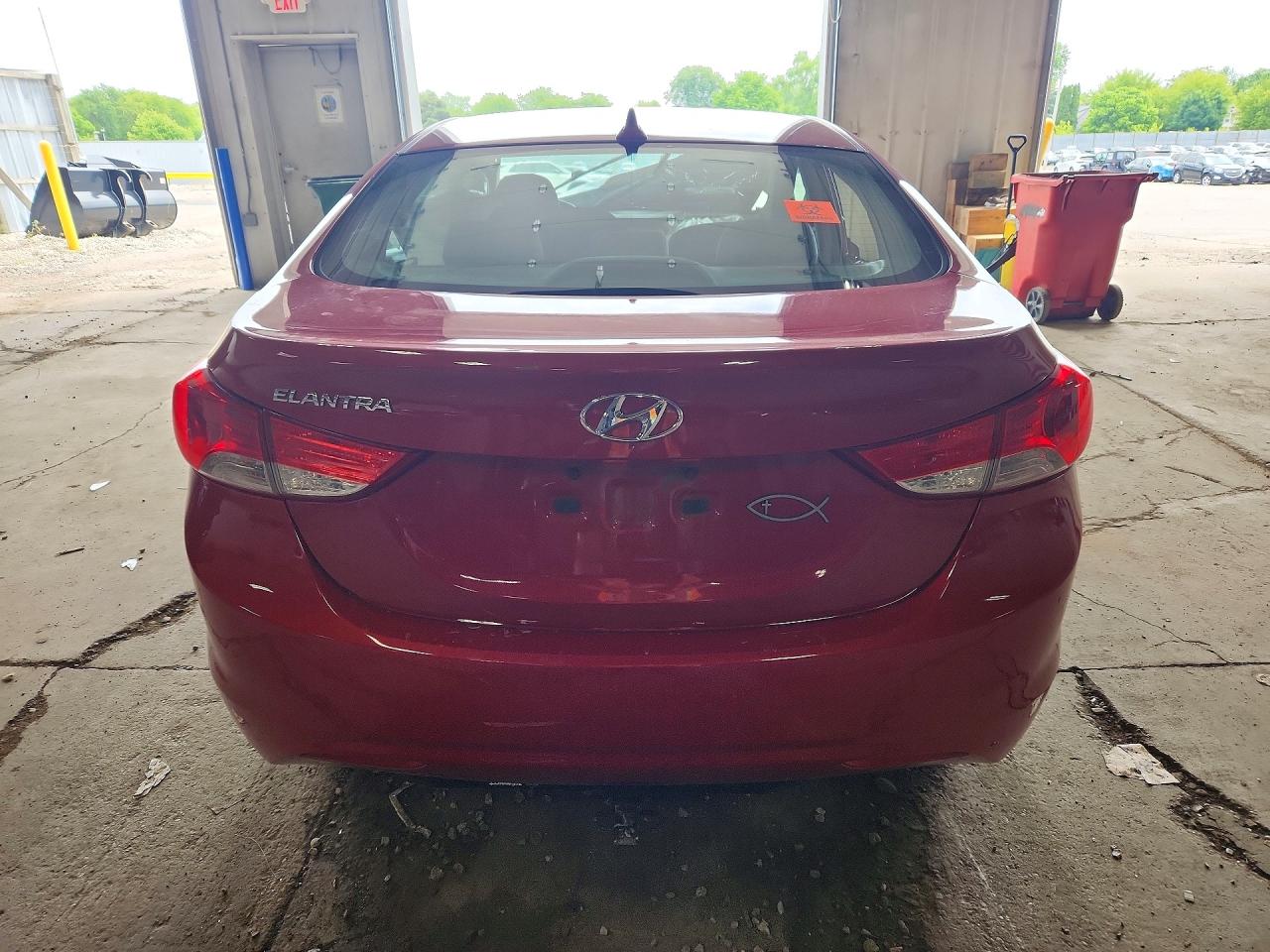 2013 Hyundai Elantra Gls Red vin: KMHDH4AE5DU001649