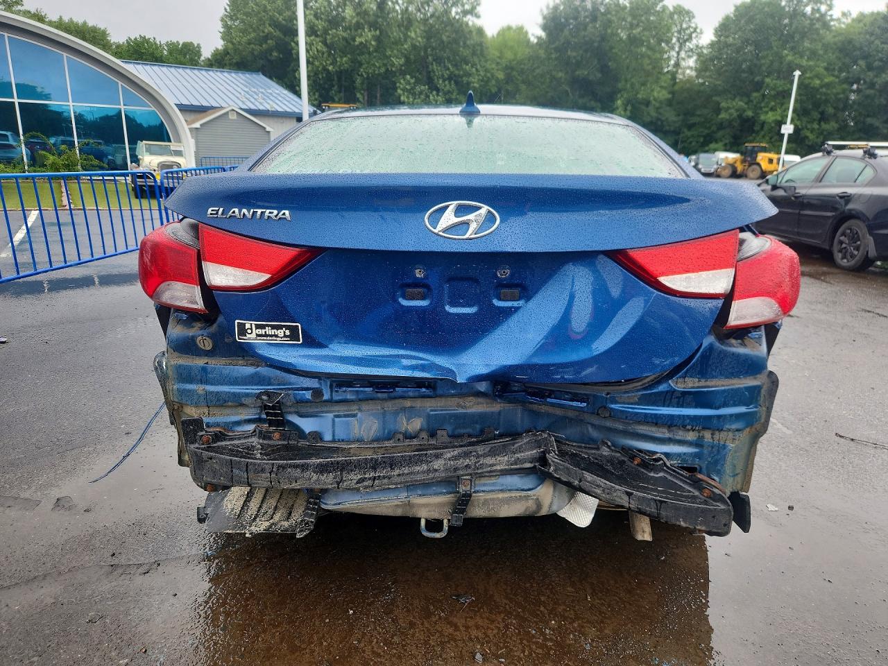 2013 Hyundai Elantra Gls Blue vin: KMHDH4AE5DU013672