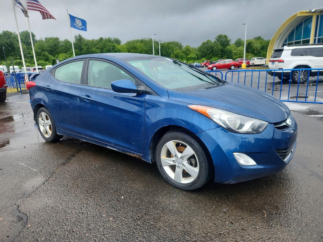 2013 Hyundai Elantra Gls Blue vin: KMHDH4AE5DU013672