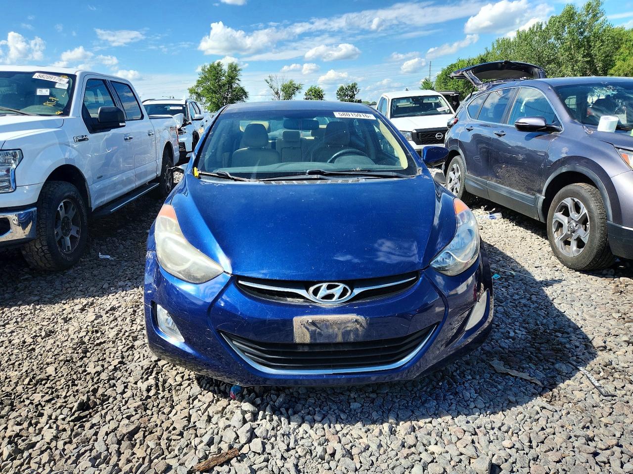 2013 Hyundai Elantra Gls Blue vin: KMHDH4AE5DU491252