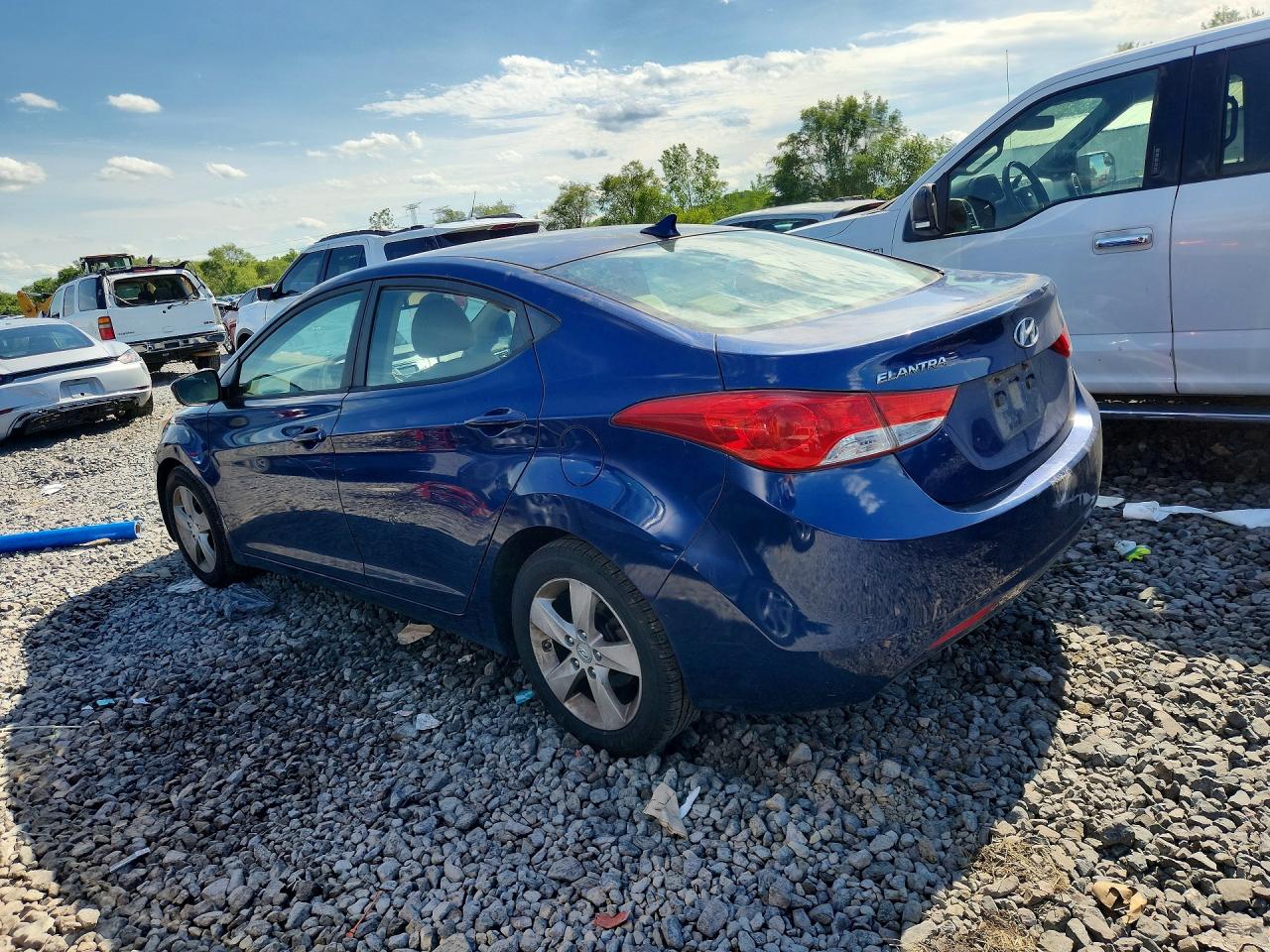 2013 Hyundai Elantra Gls Blue vin: KMHDH4AE5DU491252
