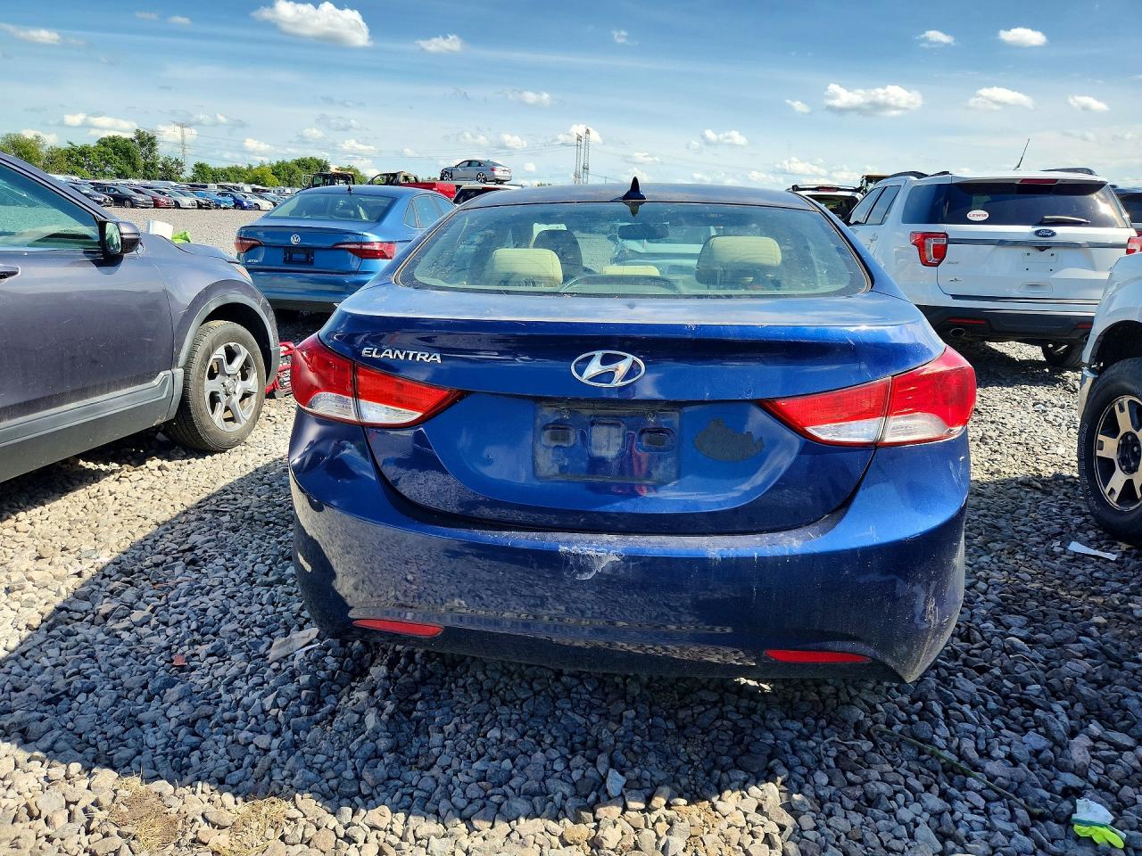 2013 Hyundai Elantra Gls Blue vin: KMHDH4AE5DU491252