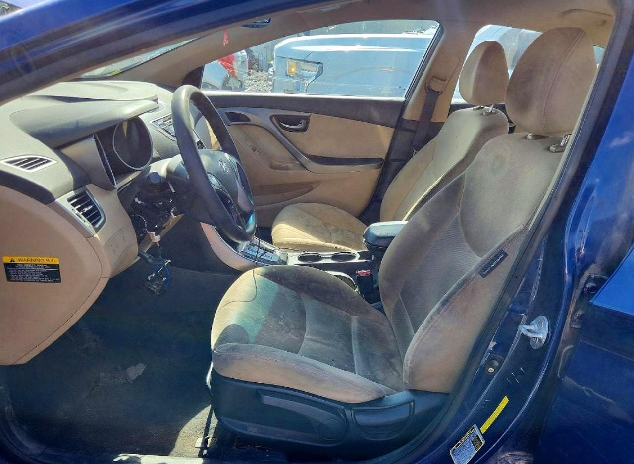 2013 Hyundai Elantra Gls Blue vin: KMHDH4AE5DU491252