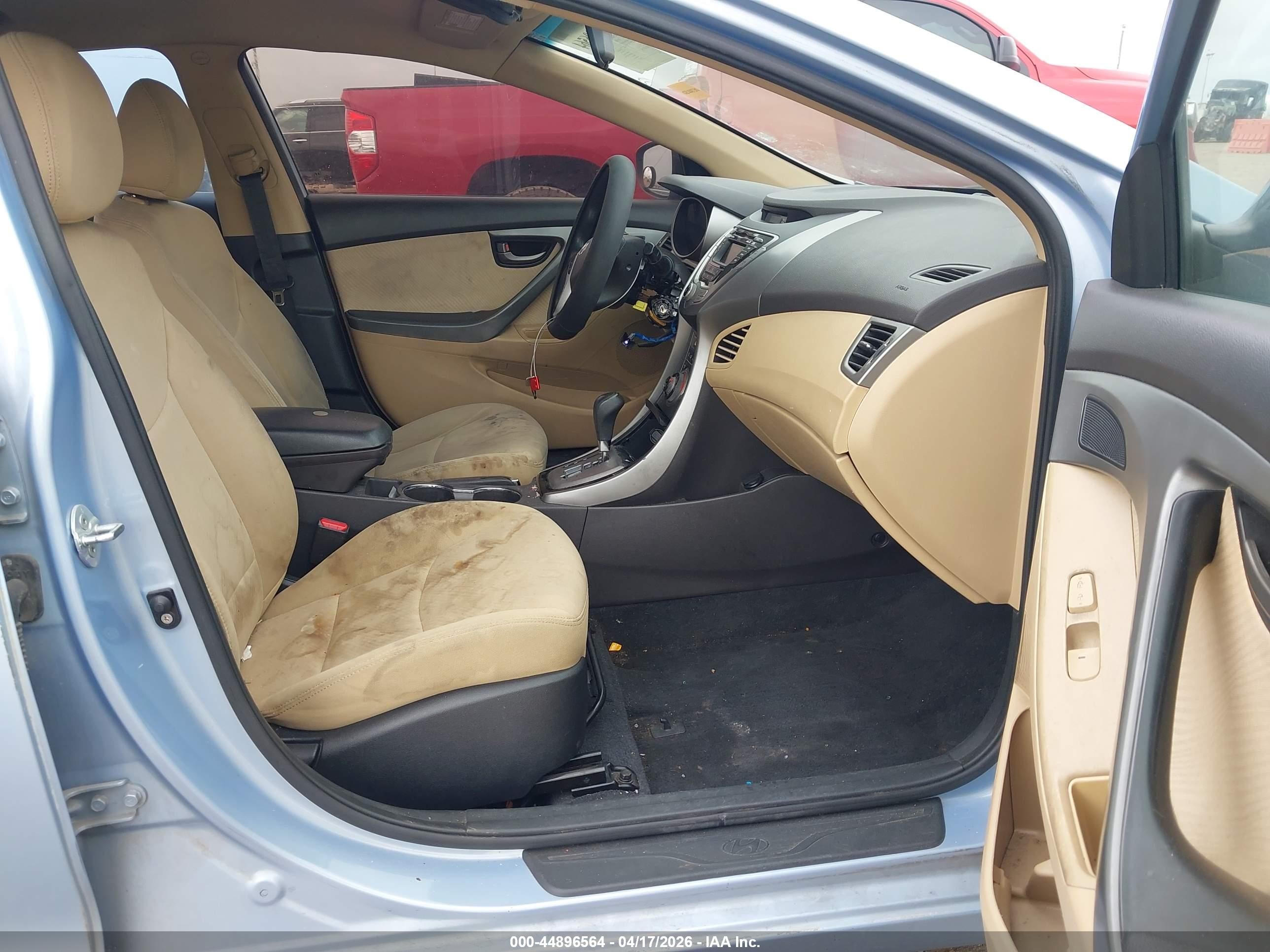 2013 Hyundai Elantra Gls/limited Blue vin: KMHDH4AE5DU491557