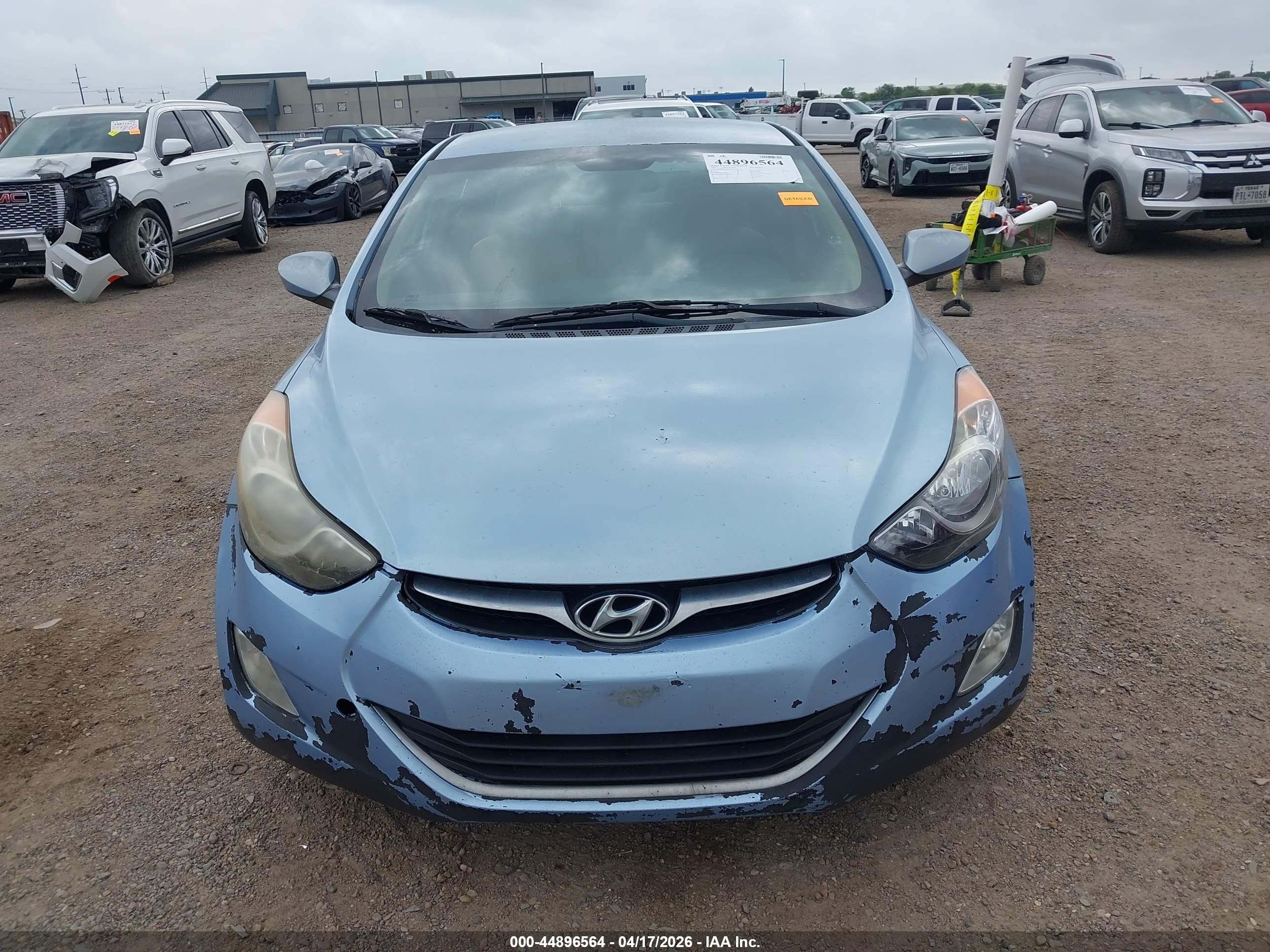 2013 Hyundai Elantra Gls/limited Blue vin: KMHDH4AE5DU491557