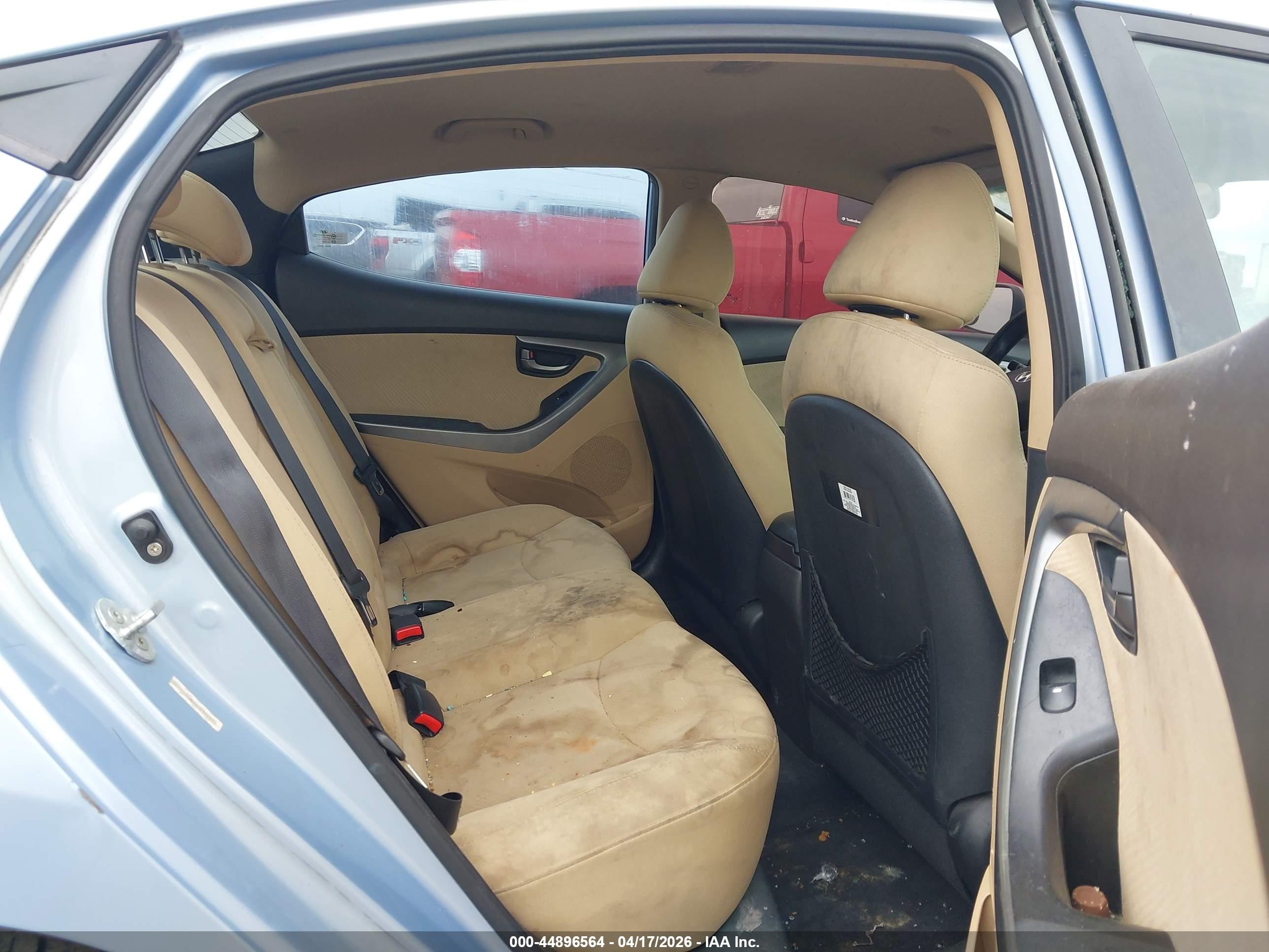 2013 Hyundai Elantra Gls/limited Blue vin: KMHDH4AE5DU491557
