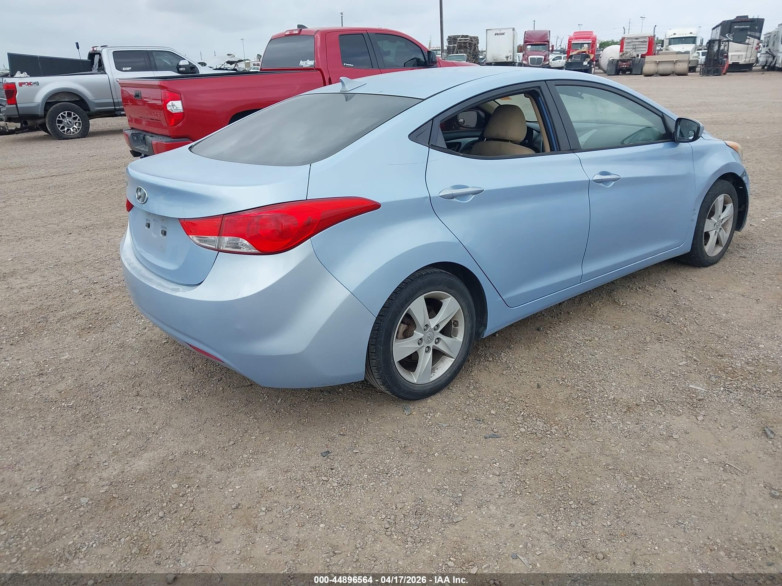 2013 Hyundai Elantra Gls/limited Blue vin: KMHDH4AE5DU491557