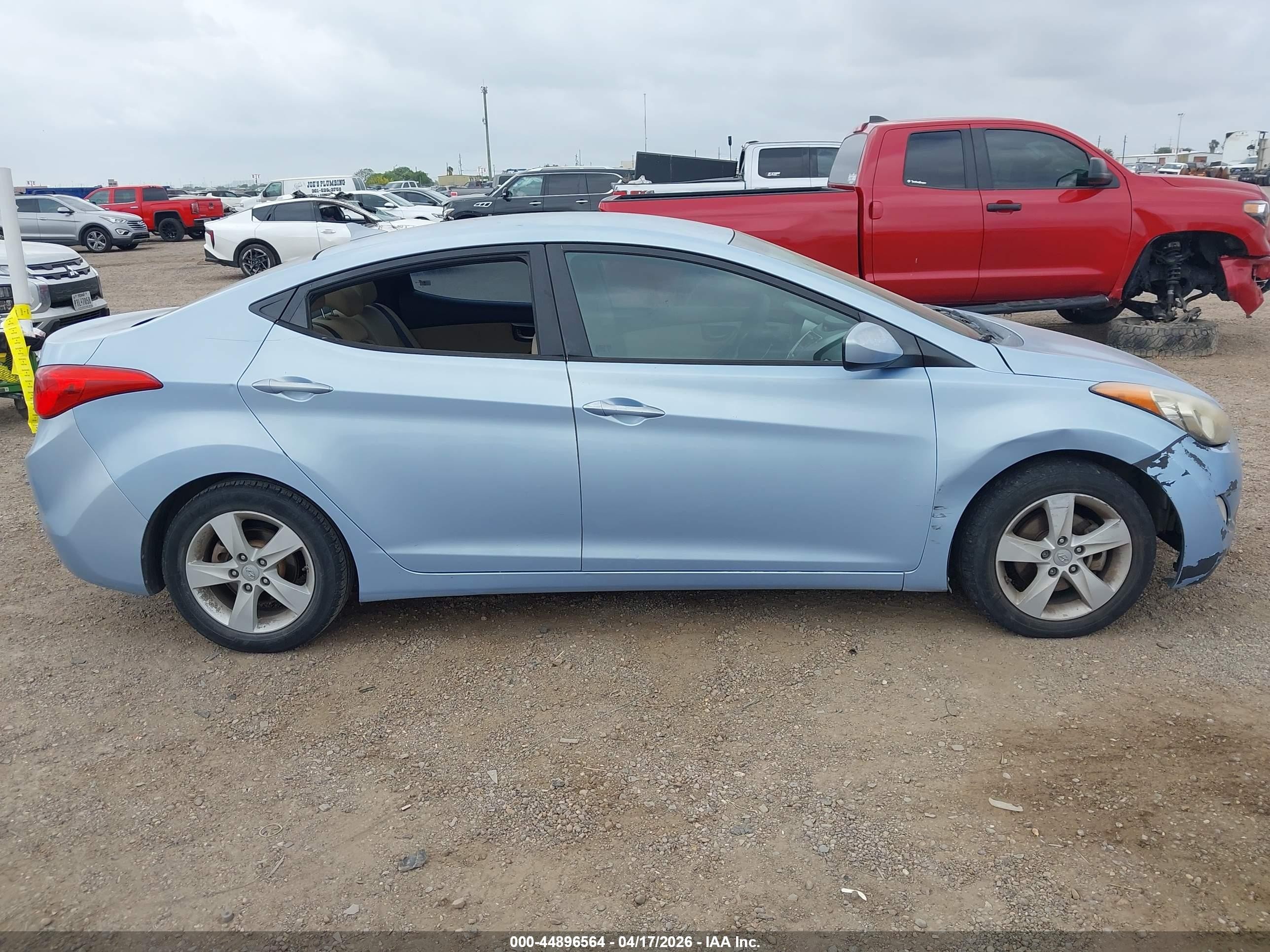 2013 Hyundai Elantra Gls/limited Blue vin: KMHDH4AE5DU491557