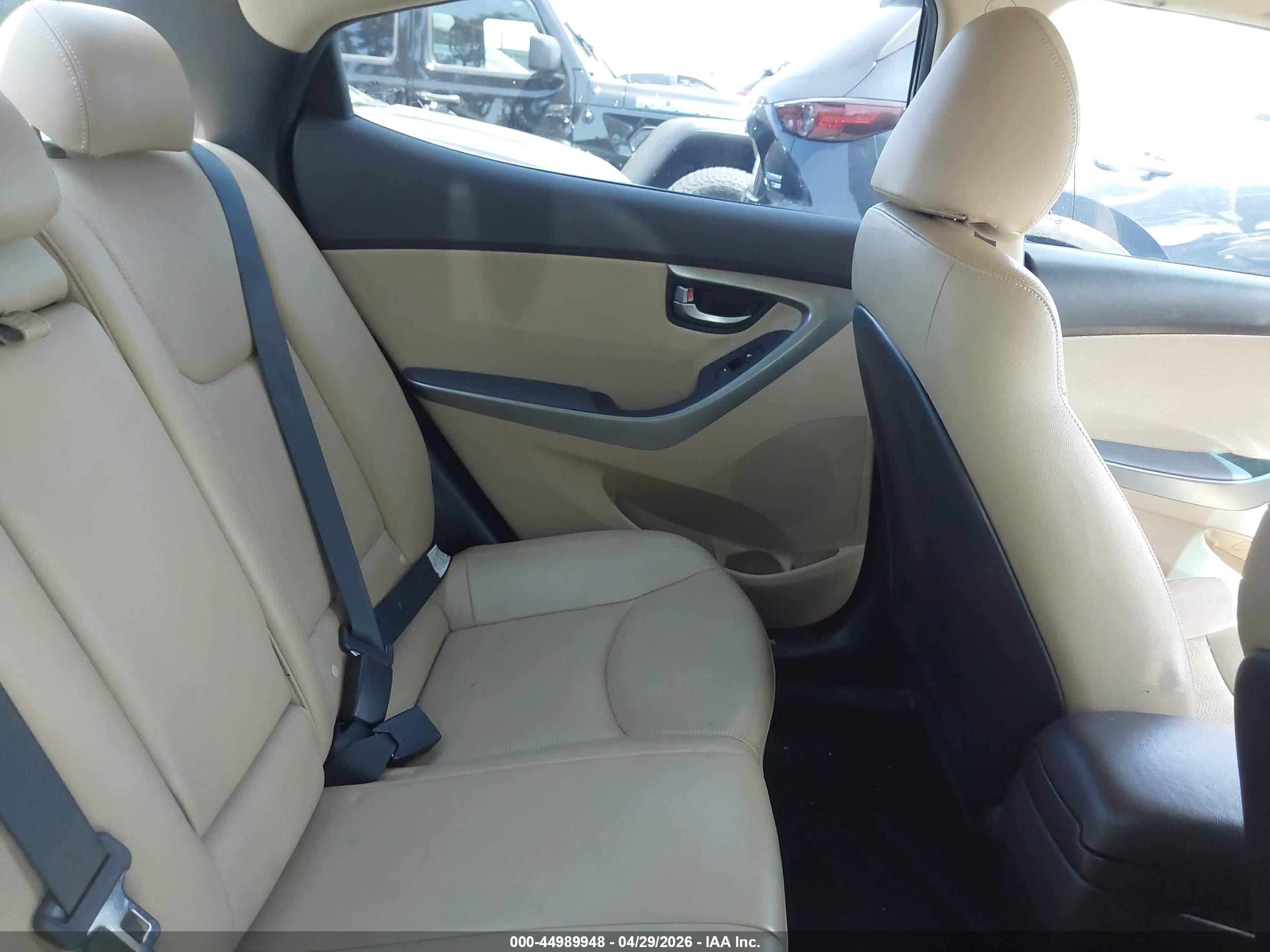 2013 Hyundai Elantra Limited Black vin: KMHDH4AE5DU494880