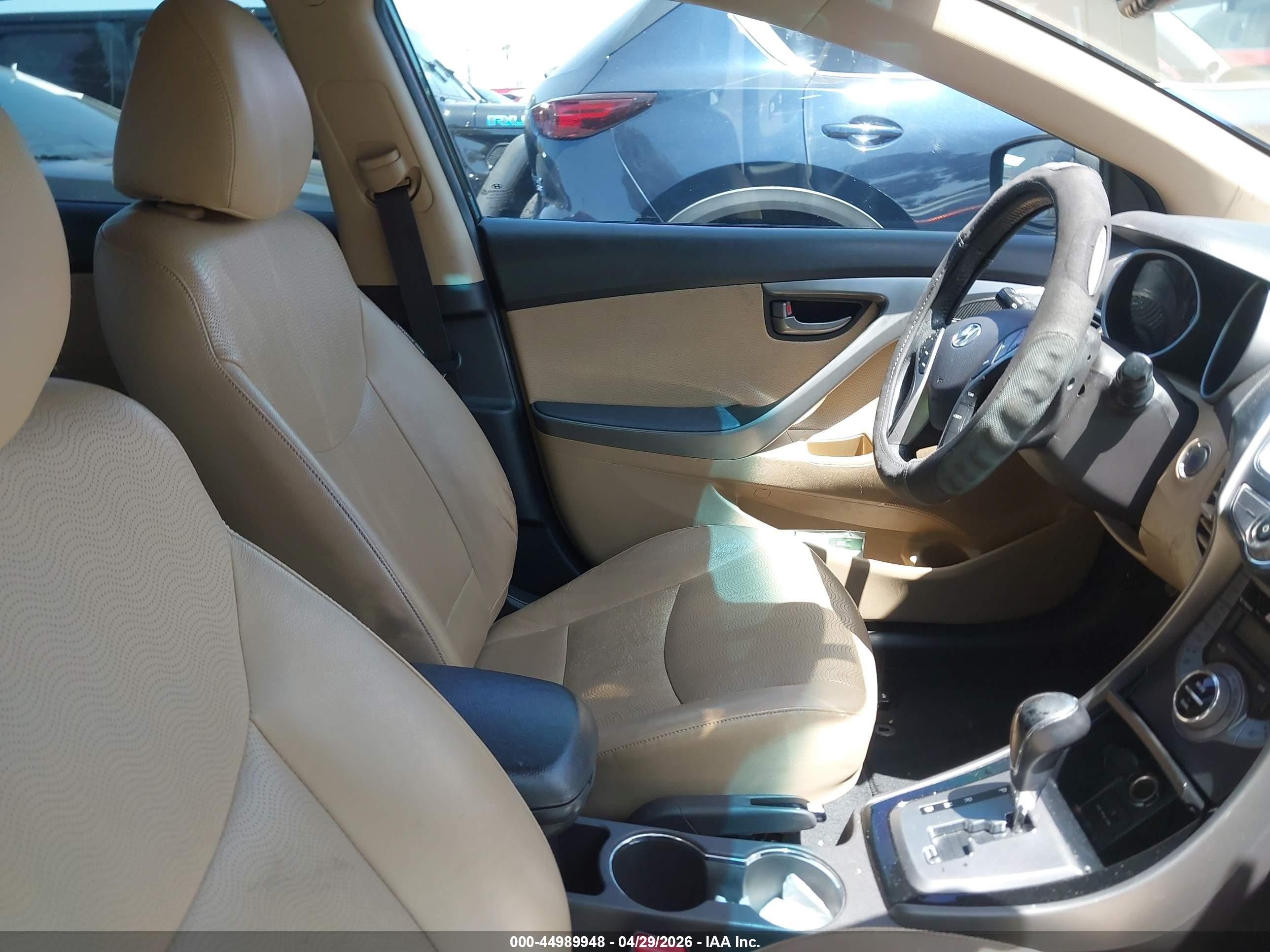 2013 Hyundai Elantra Limited Black vin: KMHDH4AE5DU494880
