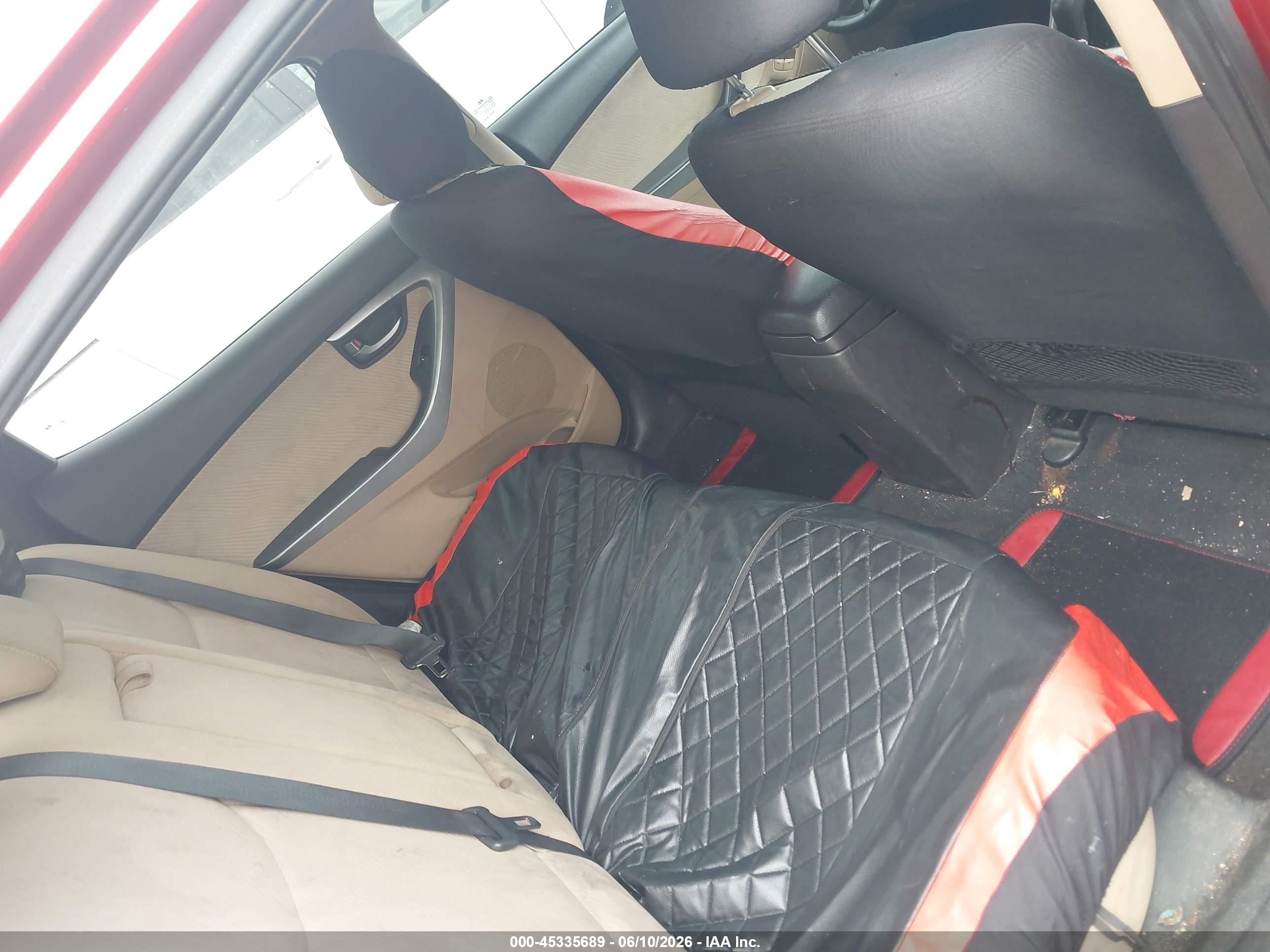 2013 Hyundai Elantra Gls Красный vin: KMHDH4AE5DU507420