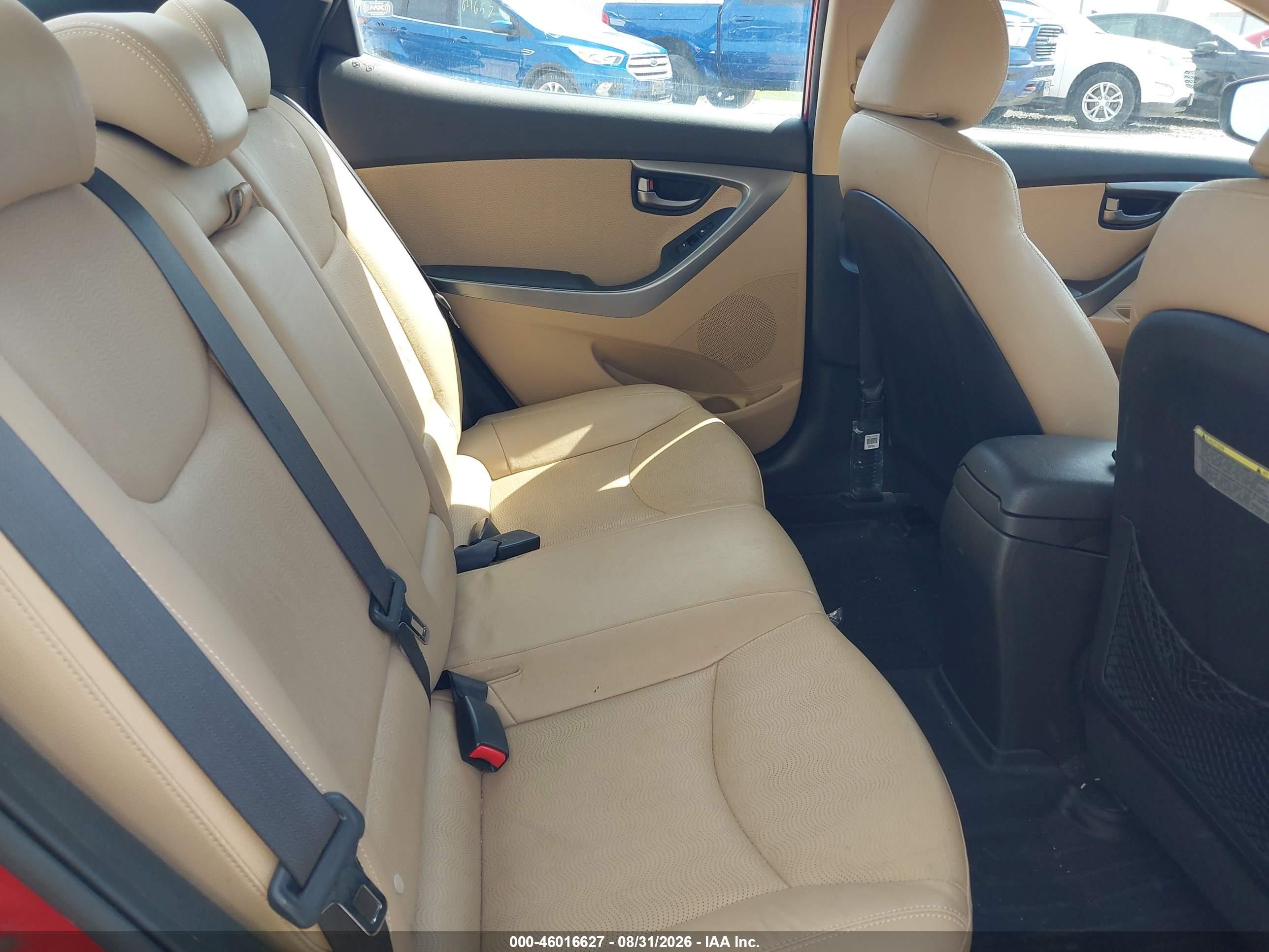 2013 Hyundai Elantra Limited Red vin: KMHDH4AE5DU511256