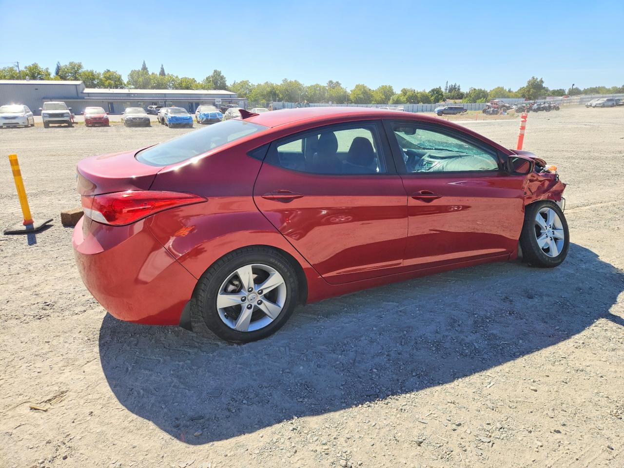 2013 Hyundai Elantra Gls Red vin: KMHDH4AE5DU512276