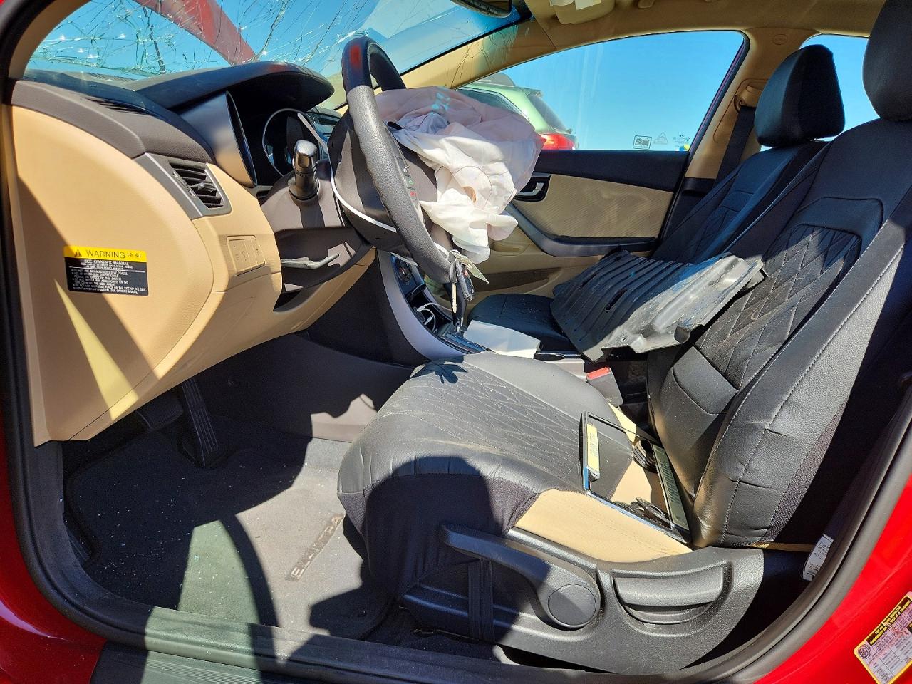 2013 Hyundai Elantra Gls Red vin: KMHDH4AE5DU512276