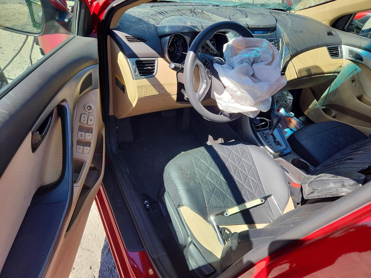 2013 Hyundai Elantra Gls Red vin: KMHDH4AE5DU512276