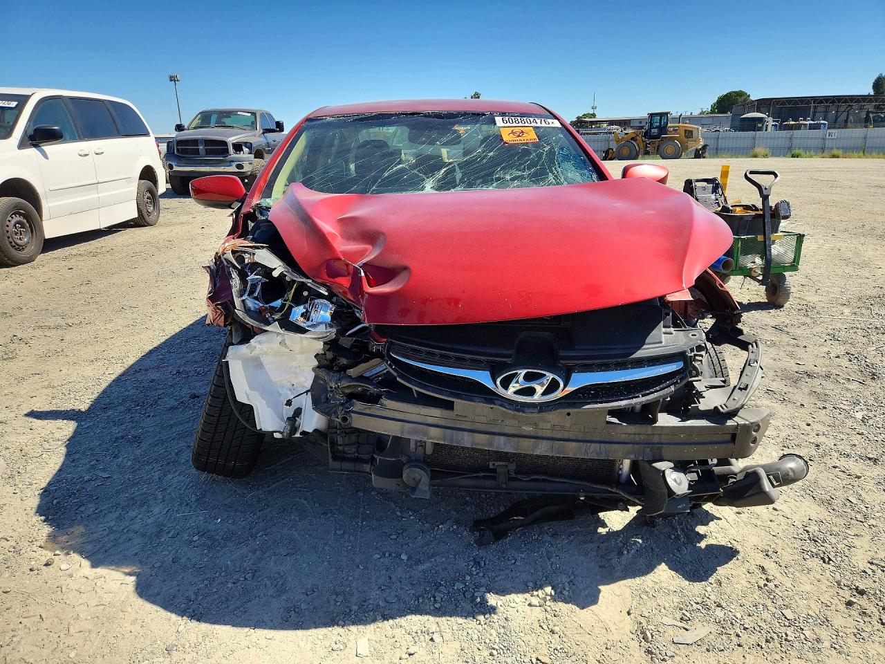 2013 Hyundai Elantra Gls Red vin: KMHDH4AE5DU512276
