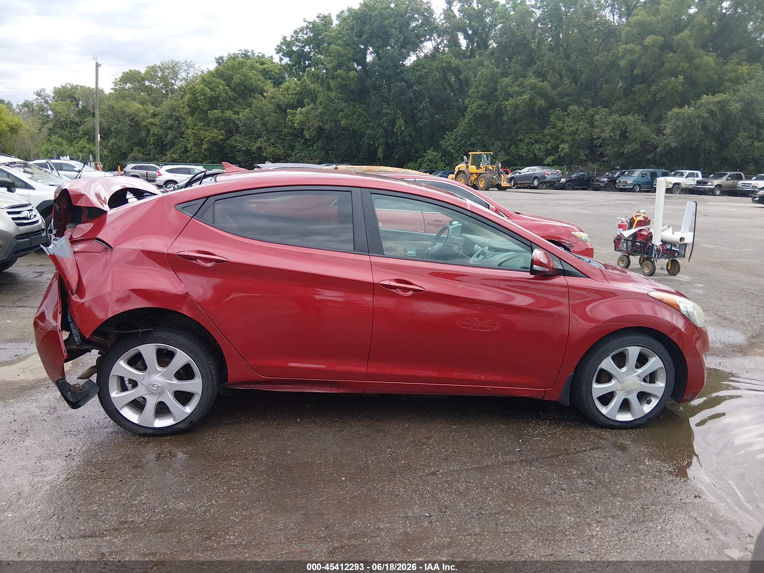 2013 Hyundai Elantra Limited Красный vin: KMHDH4AE5DU515257