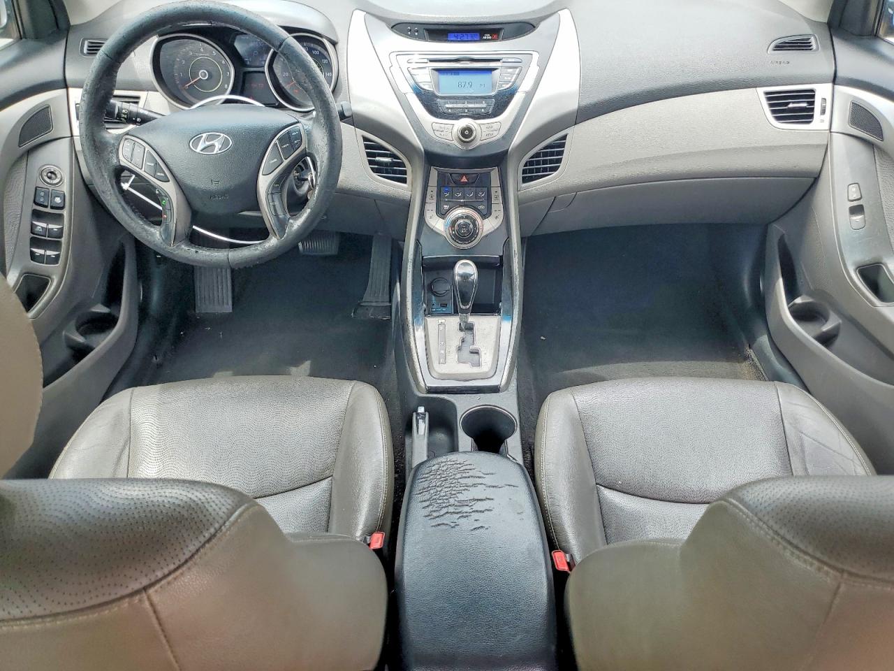 2013 Hyundai Elantra Limited Серебряный vin: KMHDH4AE5DU518899