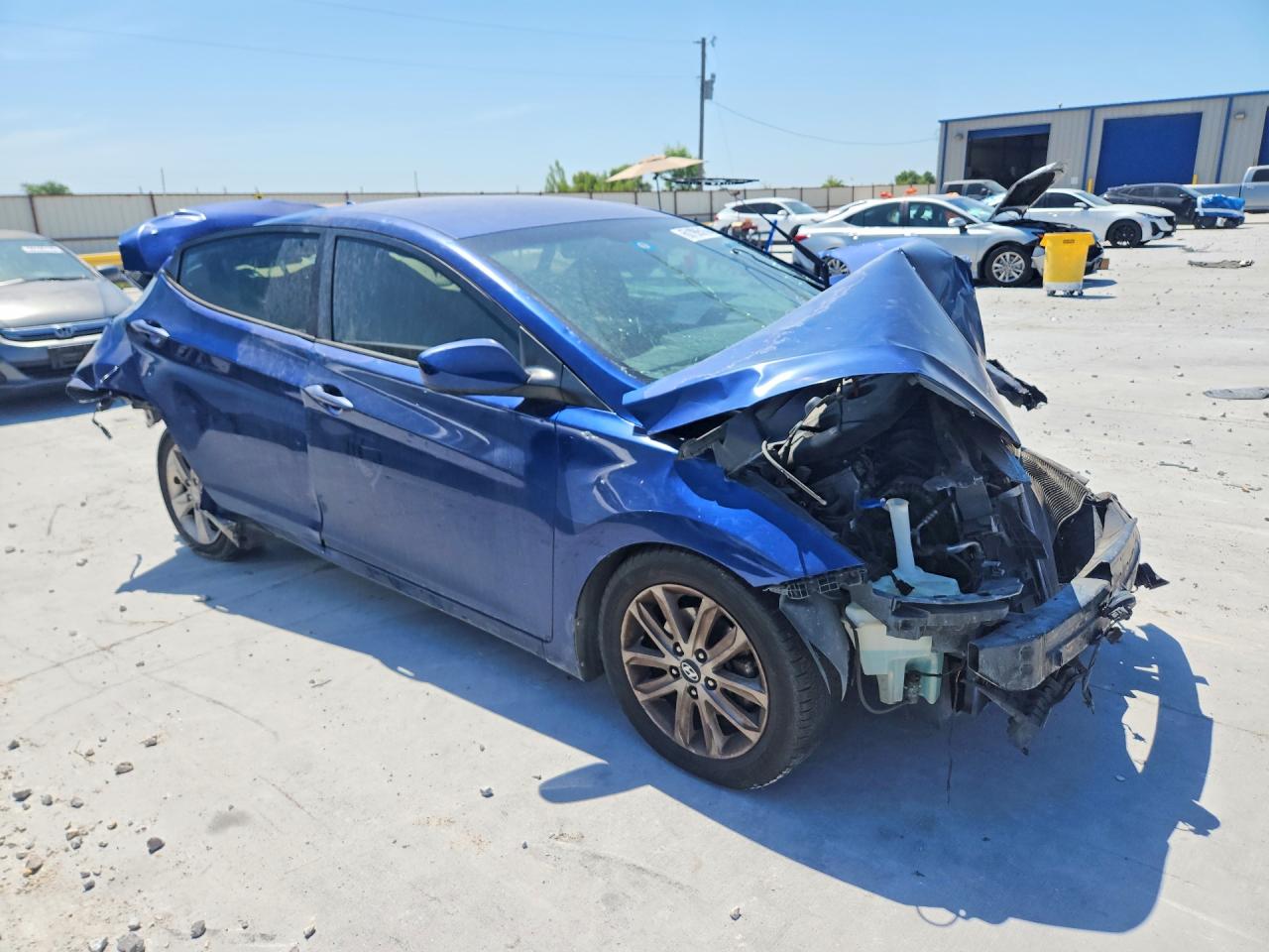 2013 Hyundai Elantra Gls Blue vin: KMHDH4AE5DU527795