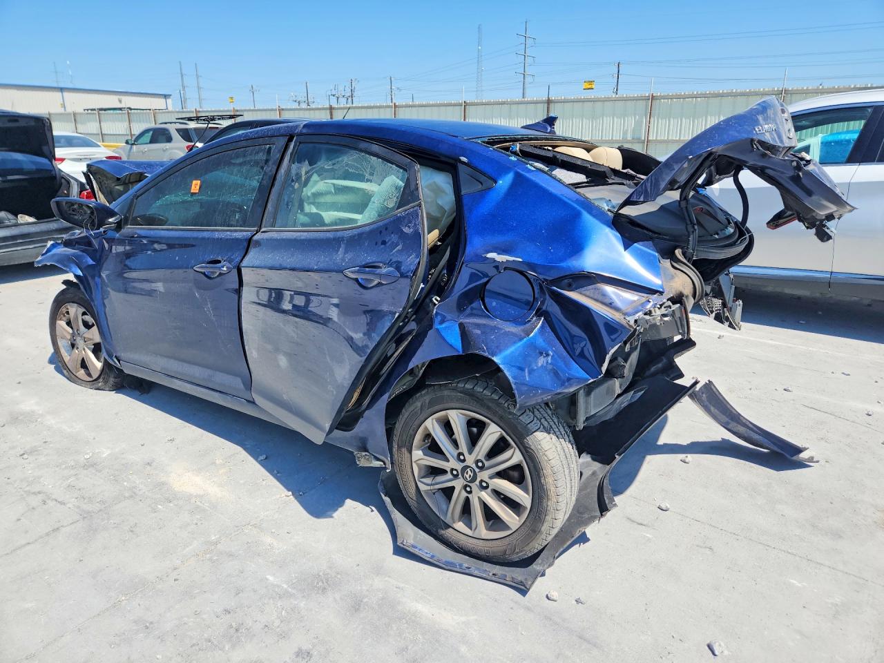 2013 Hyundai Elantra Gls Blue vin: KMHDH4AE5DU527795