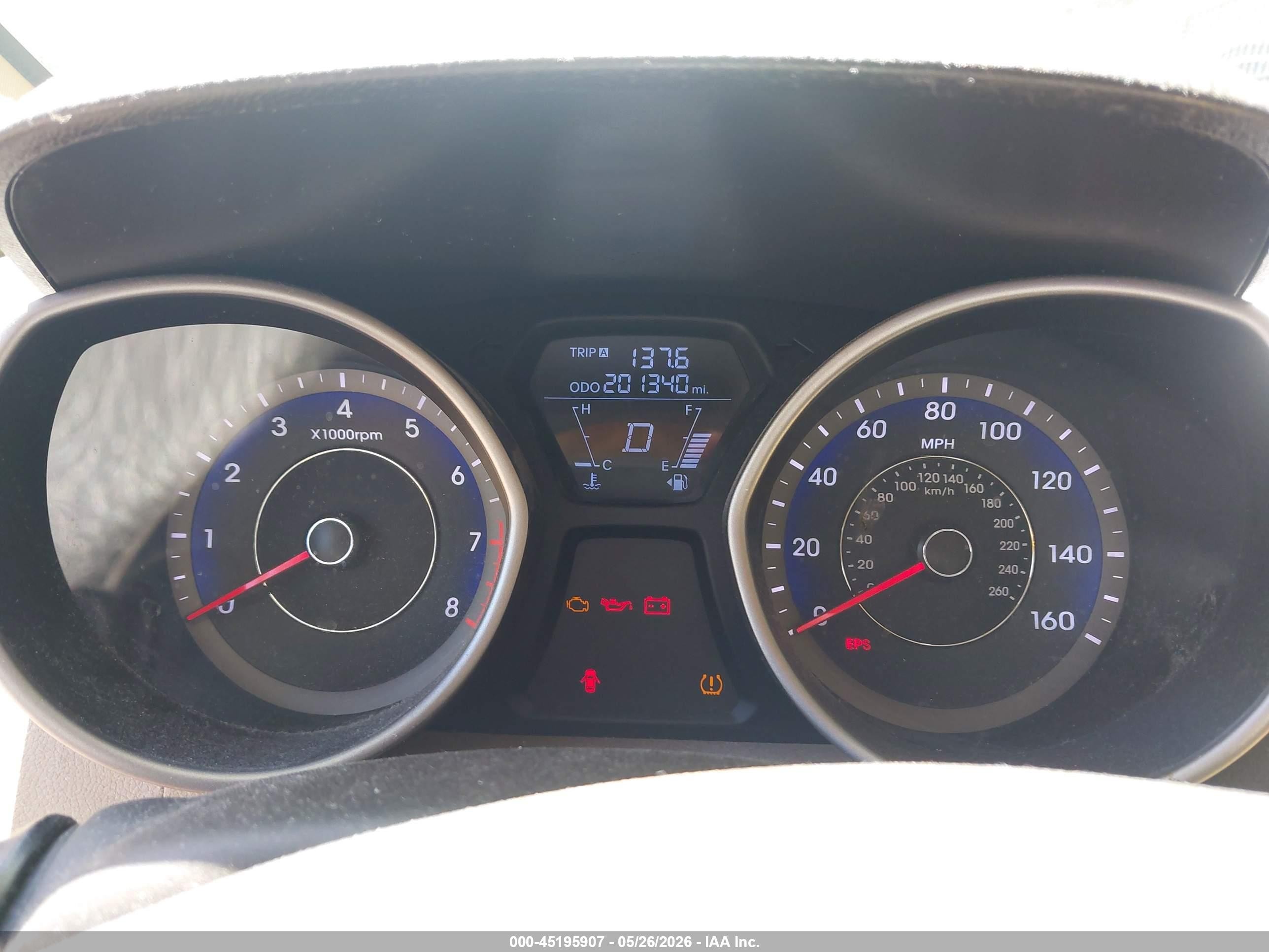 2013 Hyundai Elantra Limited Красный vin: KMHDH4AE5DU532737