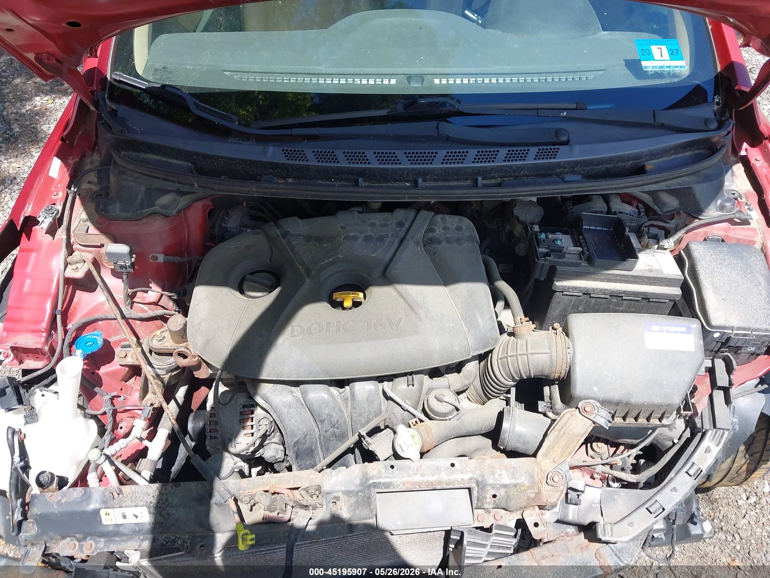 2013 Hyundai Elantra Limited Красный vin: KMHDH4AE5DU532737