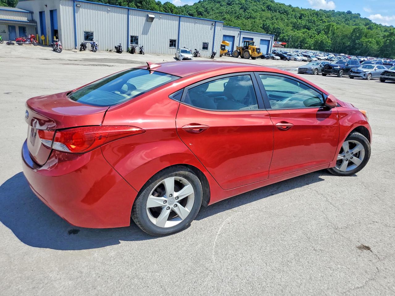 2013 Hyundai Elantra Gls Red vin: KMHDH4AE5DU534178