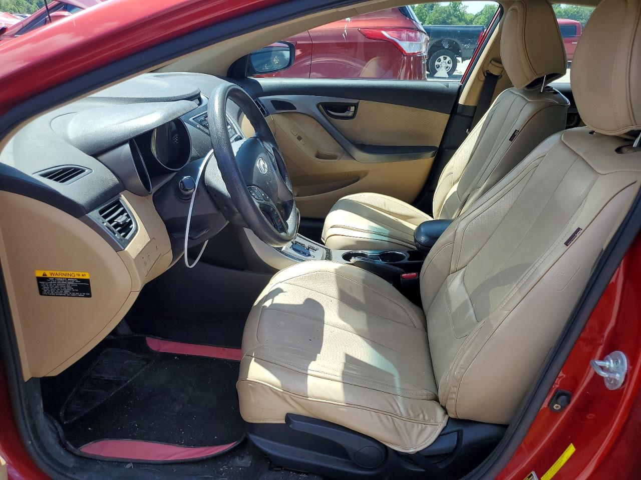 2013 Hyundai Elantra Gls Red vin: KMHDH4AE5DU534178