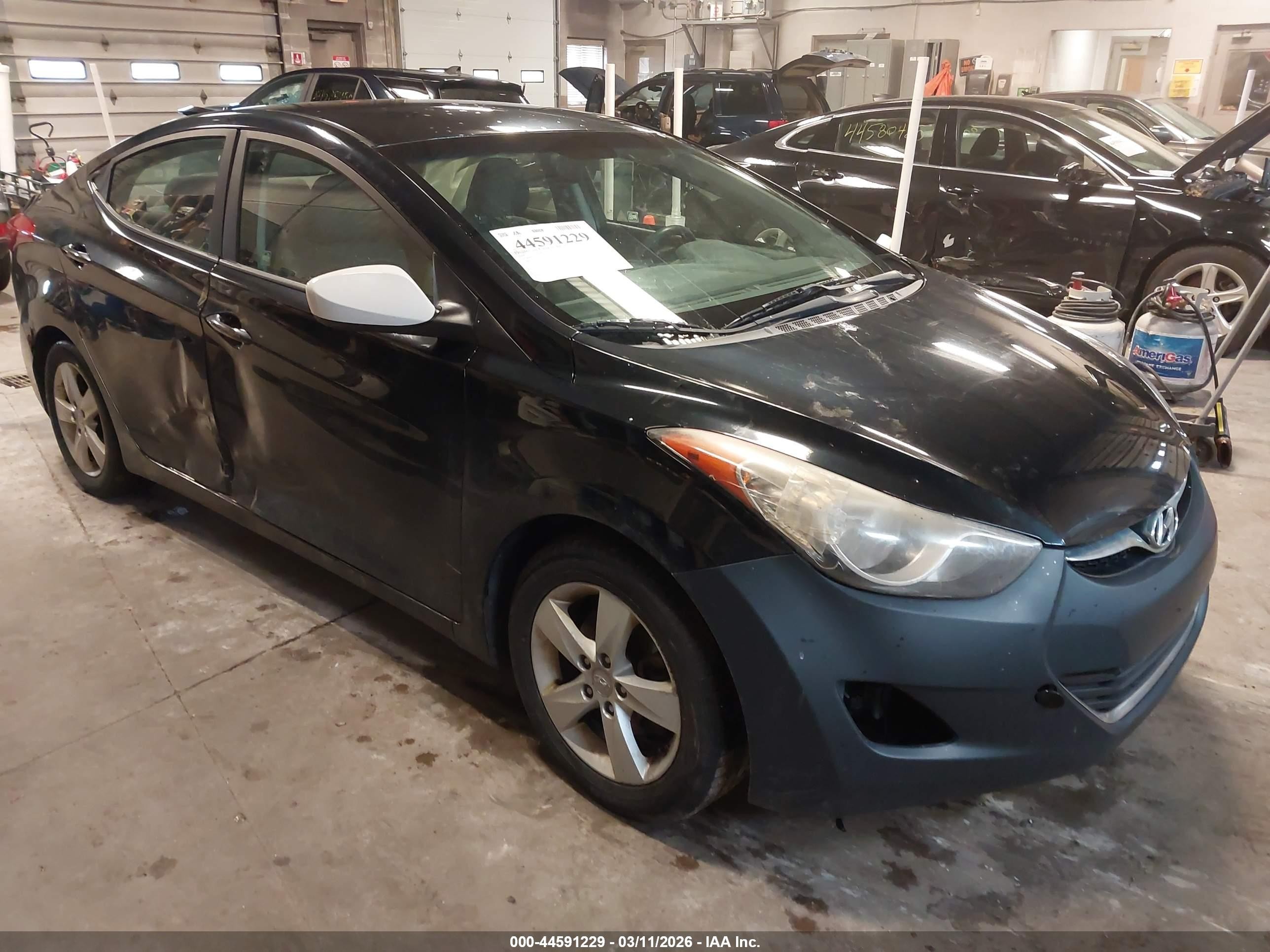 2013 Hyundai Elantra Gls/limited Black vin: KMHDH4AE5DU534956