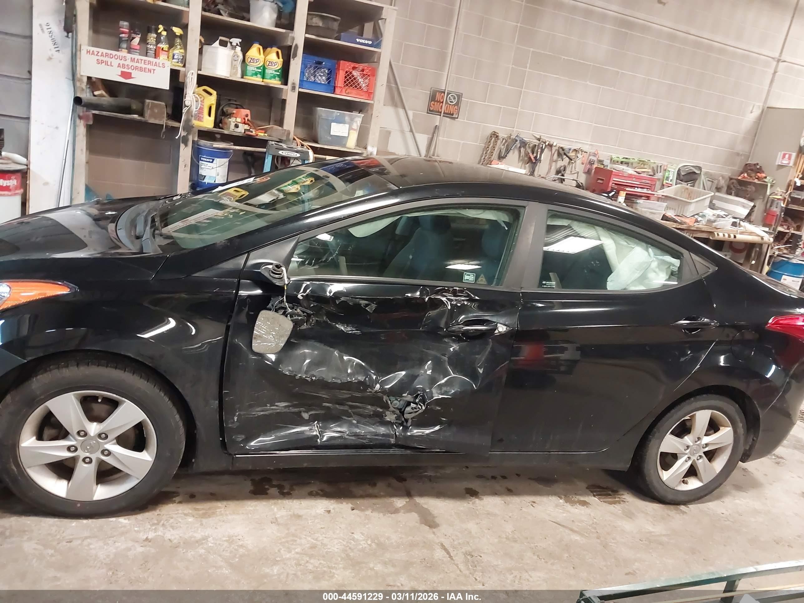 2013 Hyundai Elantra Gls/limited Black vin: KMHDH4AE5DU534956