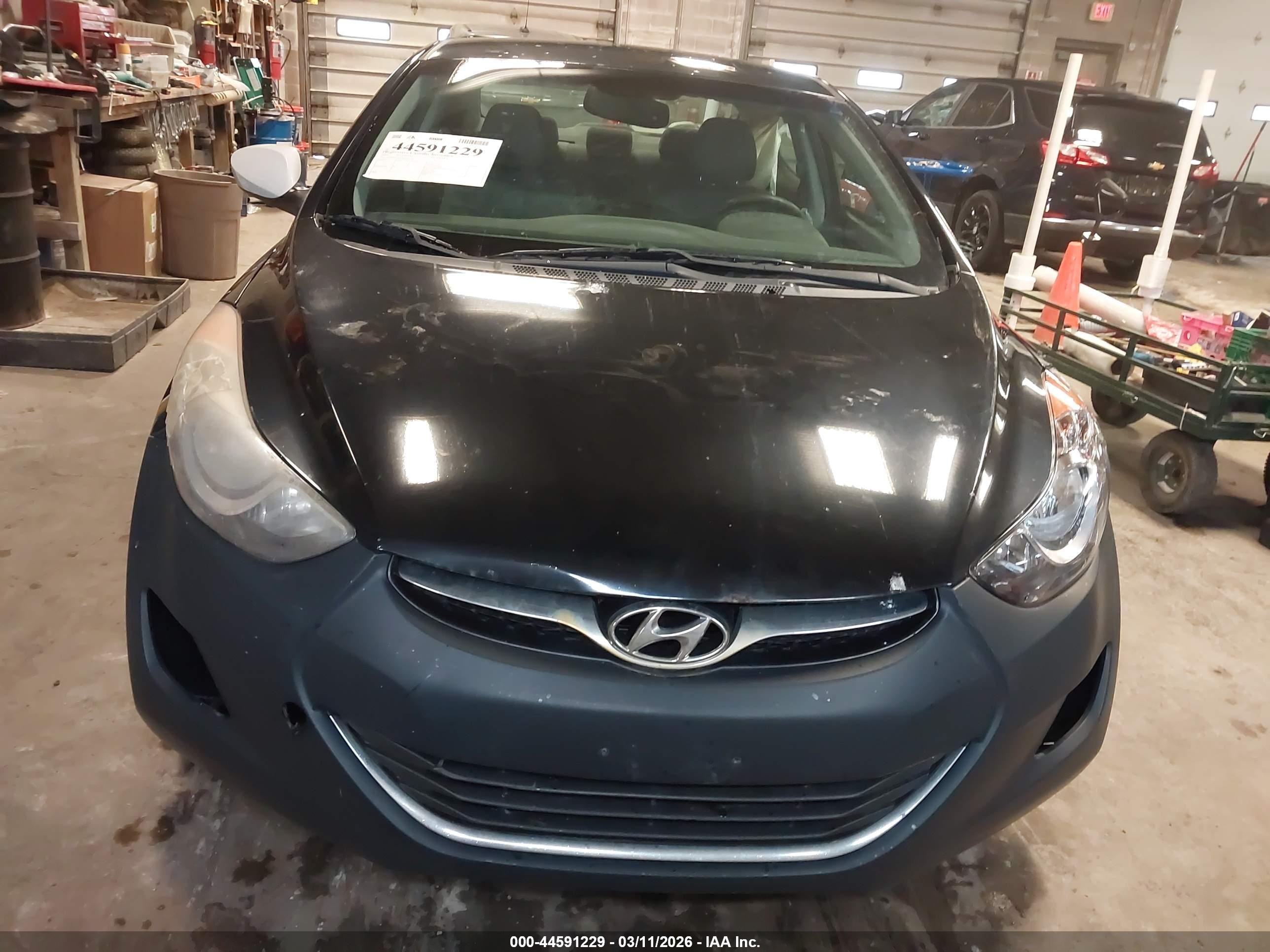 2013 Hyundai Elantra Gls/limited Black vin: KMHDH4AE5DU534956